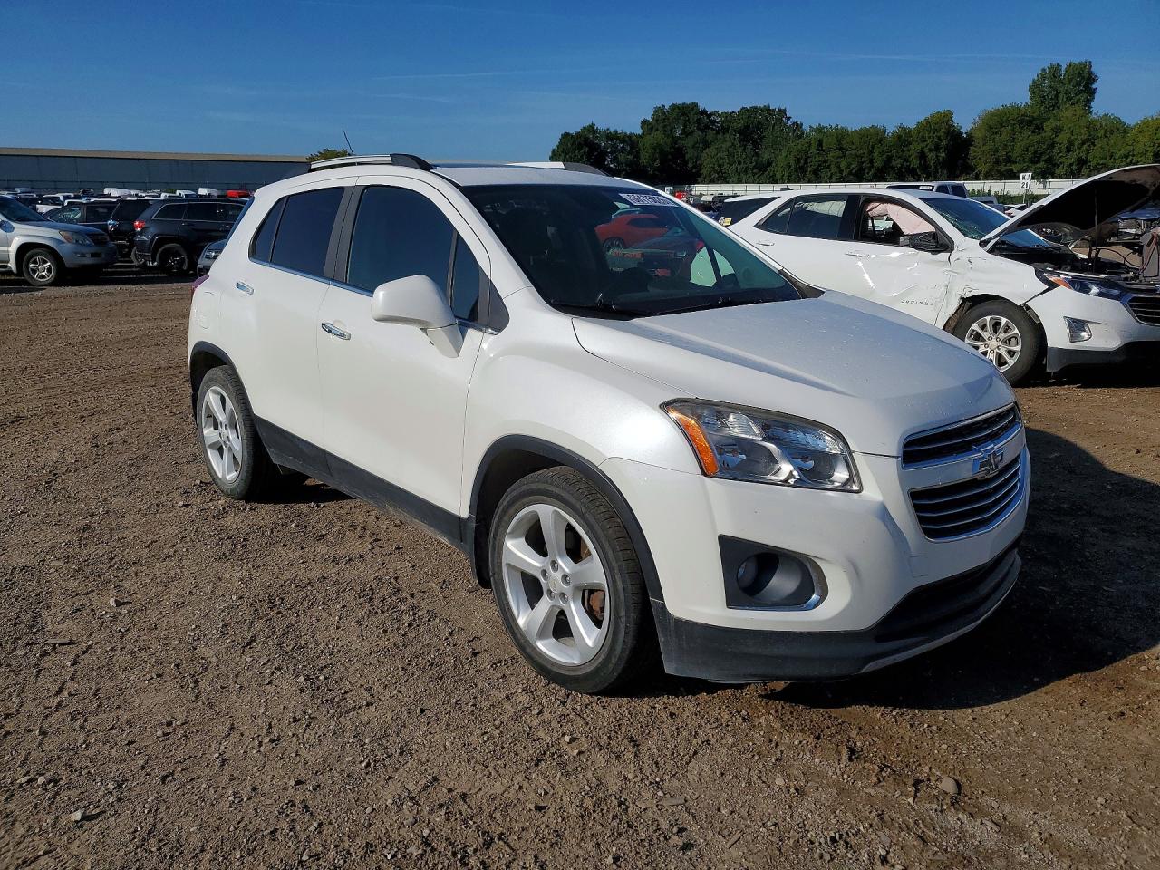2015 Chevrolet Trax Ltz White vin: KL7CJNSB4FB257811