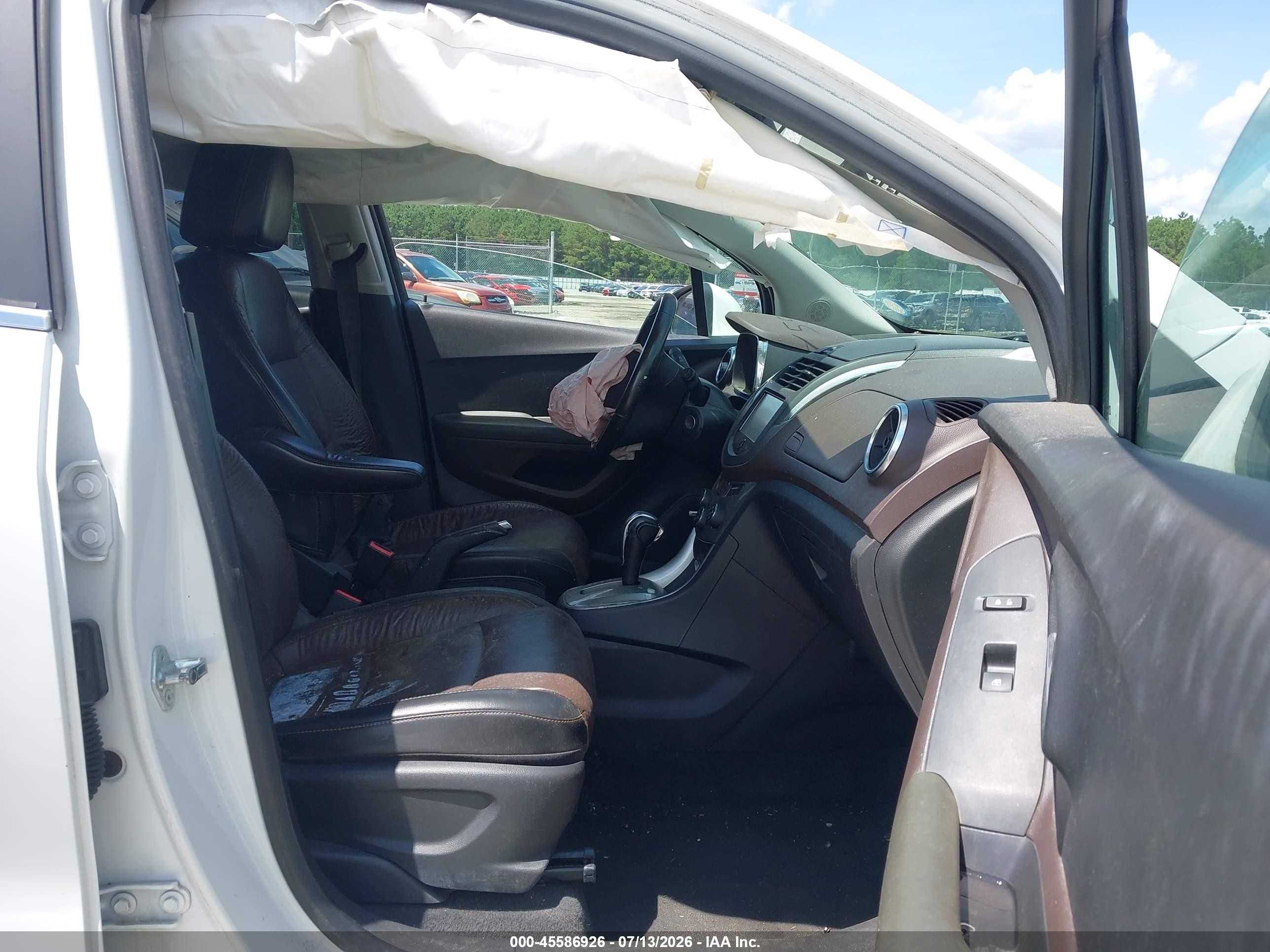 2015 Chevrolet Trax Ltz Белый vin: KL7CJNSB5FB199286