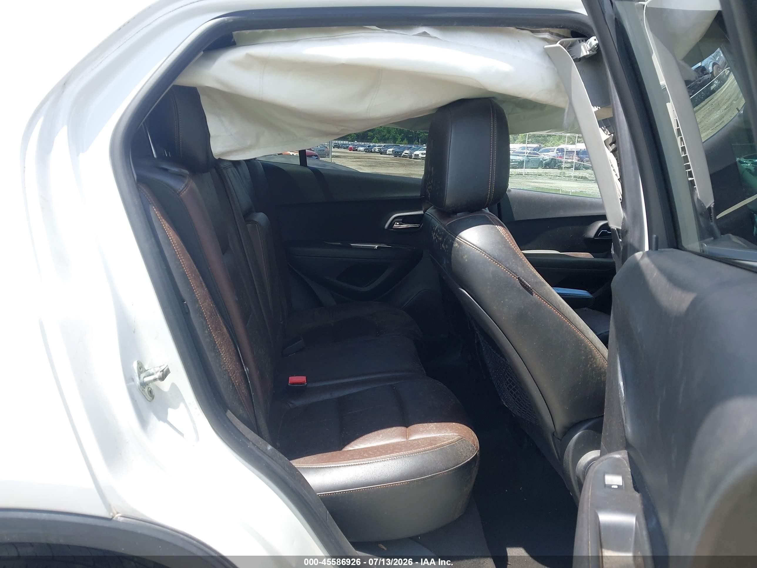 2015 Chevrolet Trax Ltz Белый vin: KL7CJNSB5FB199286