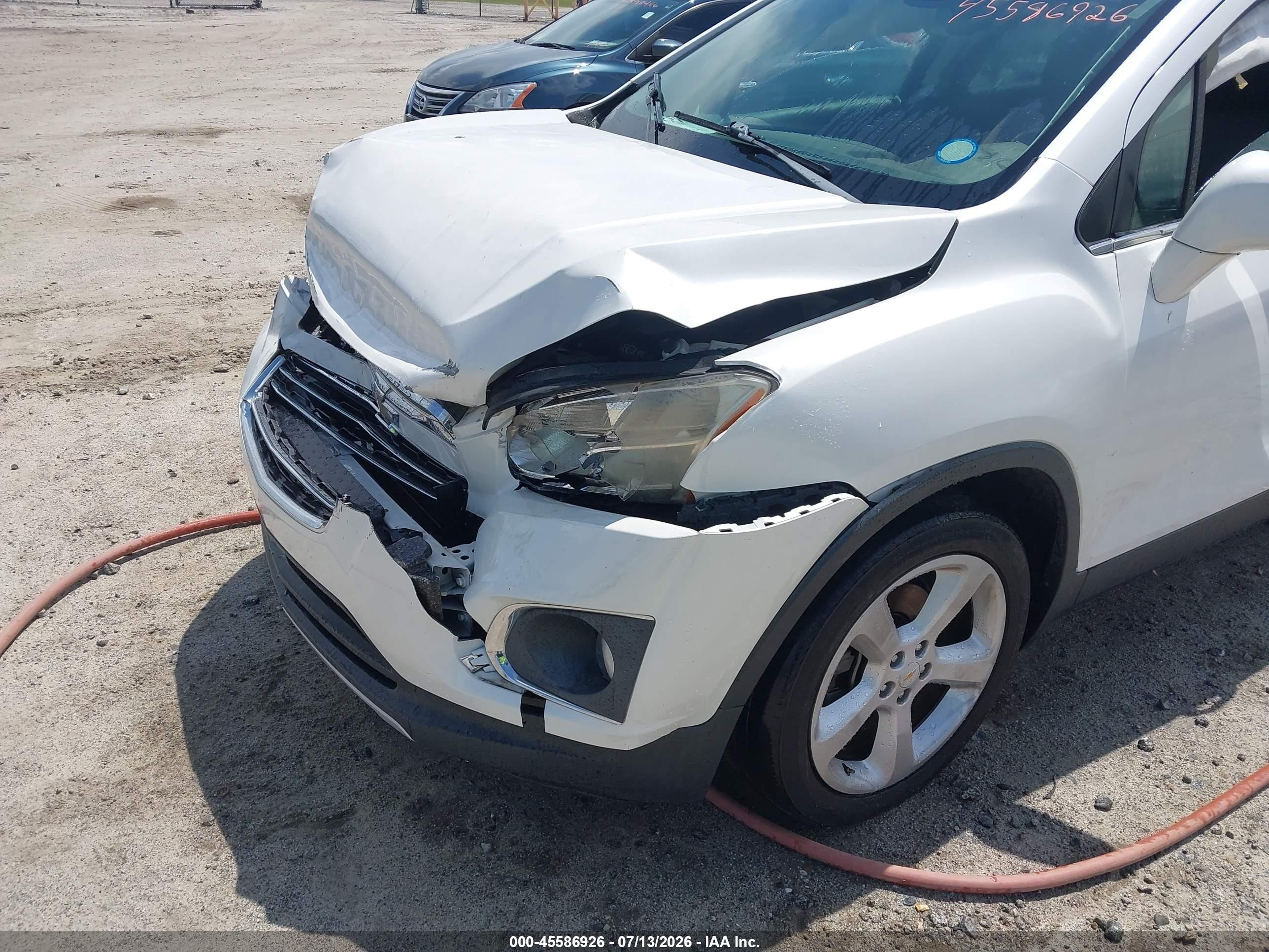 2015 Chevrolet Trax Ltz Белый vin: KL7CJNSB5FB199286