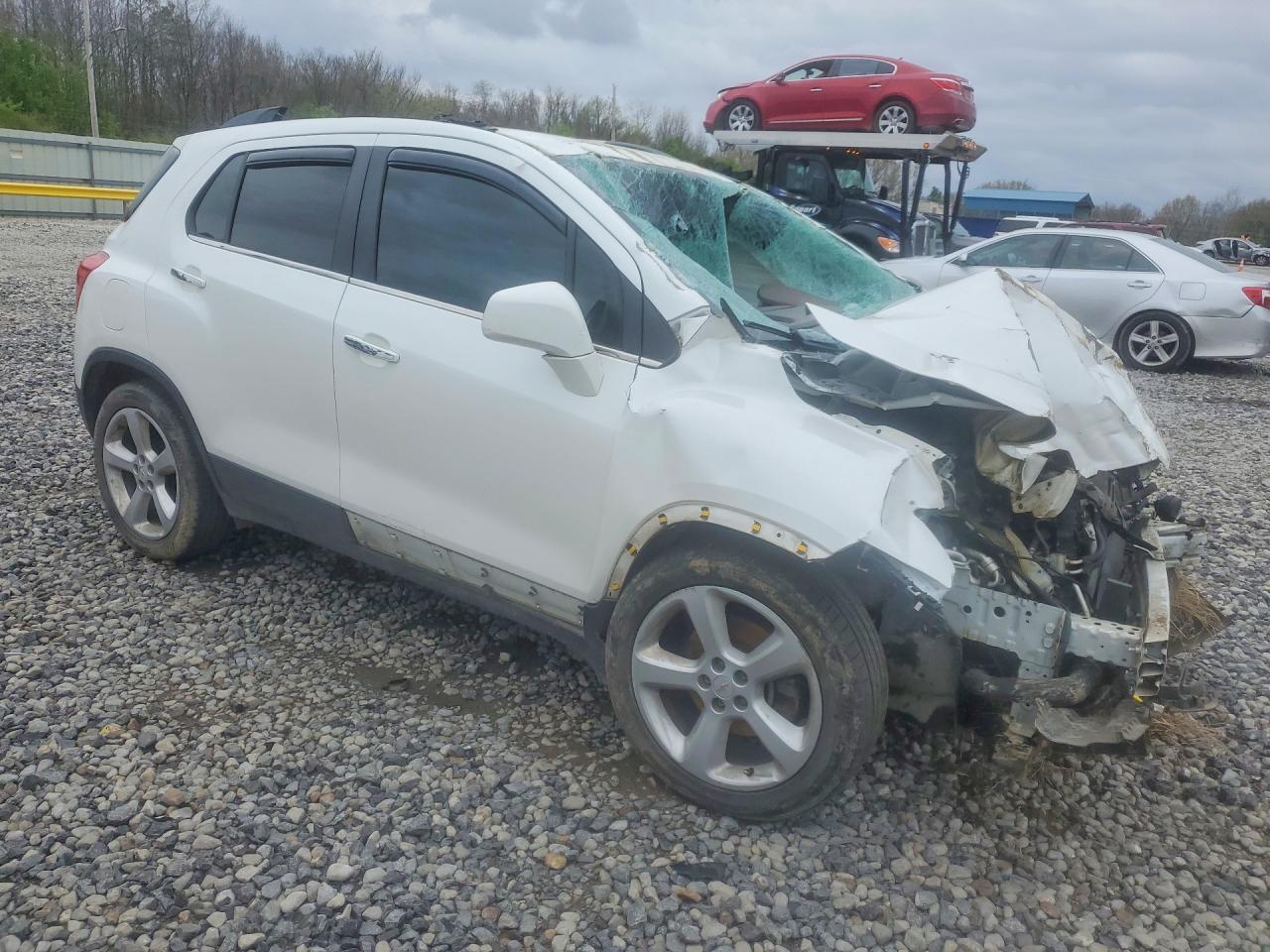 2015 Chevrolet Trax Ltz White vin: KL7CJNSB7FB102976