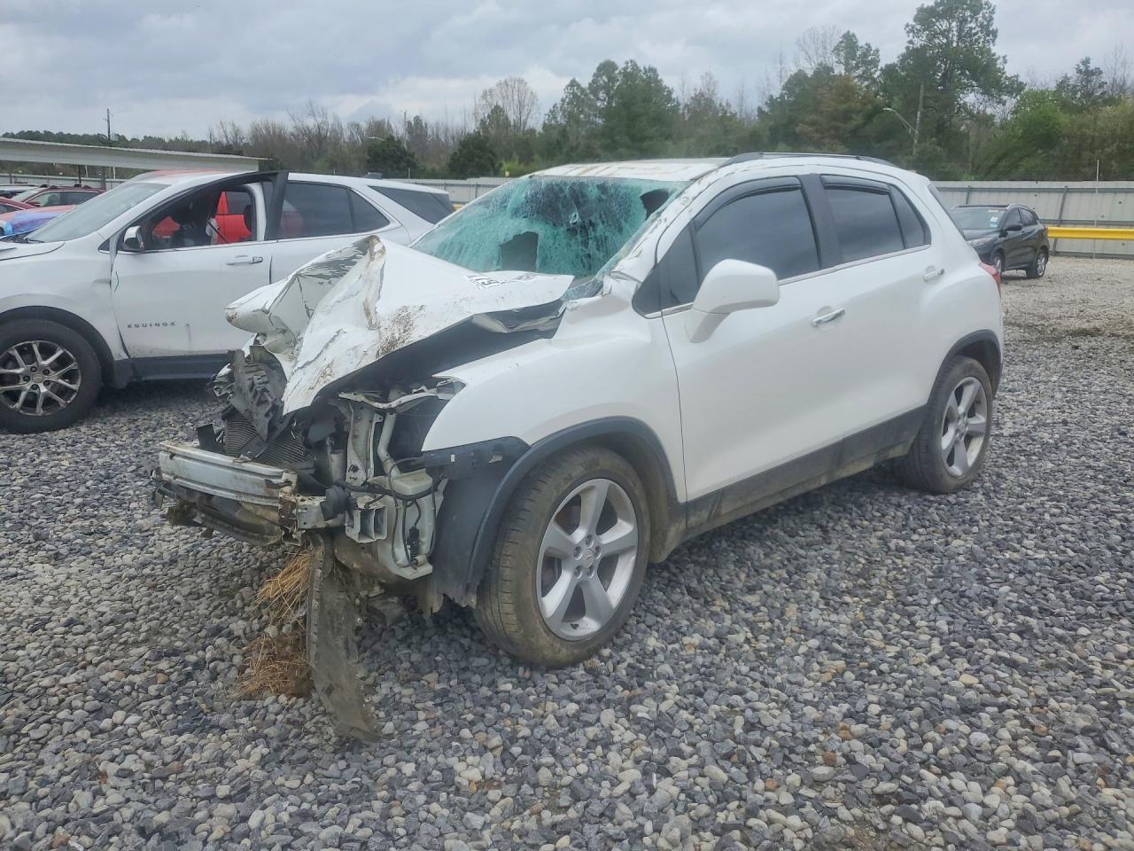 2015 Chevrolet Trax Ltz White vin: KL7CJNSB7FB102976