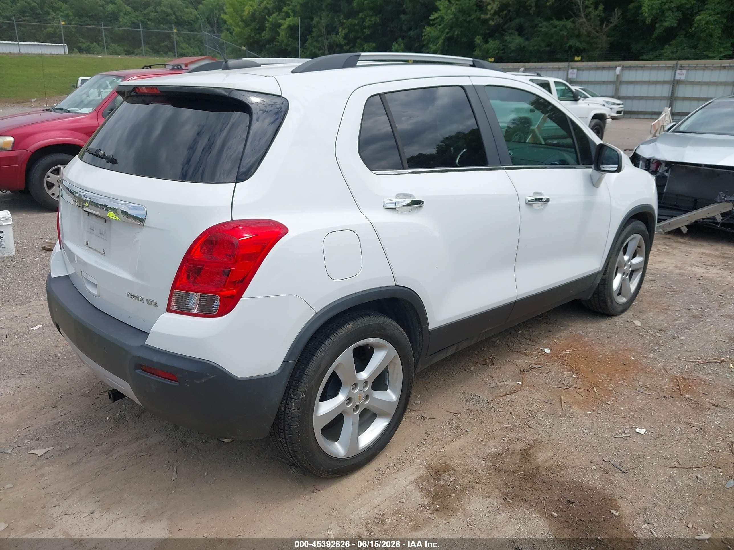2015 Chevrolet Trax Ltz White vin: KL7CJNSB7FB208182