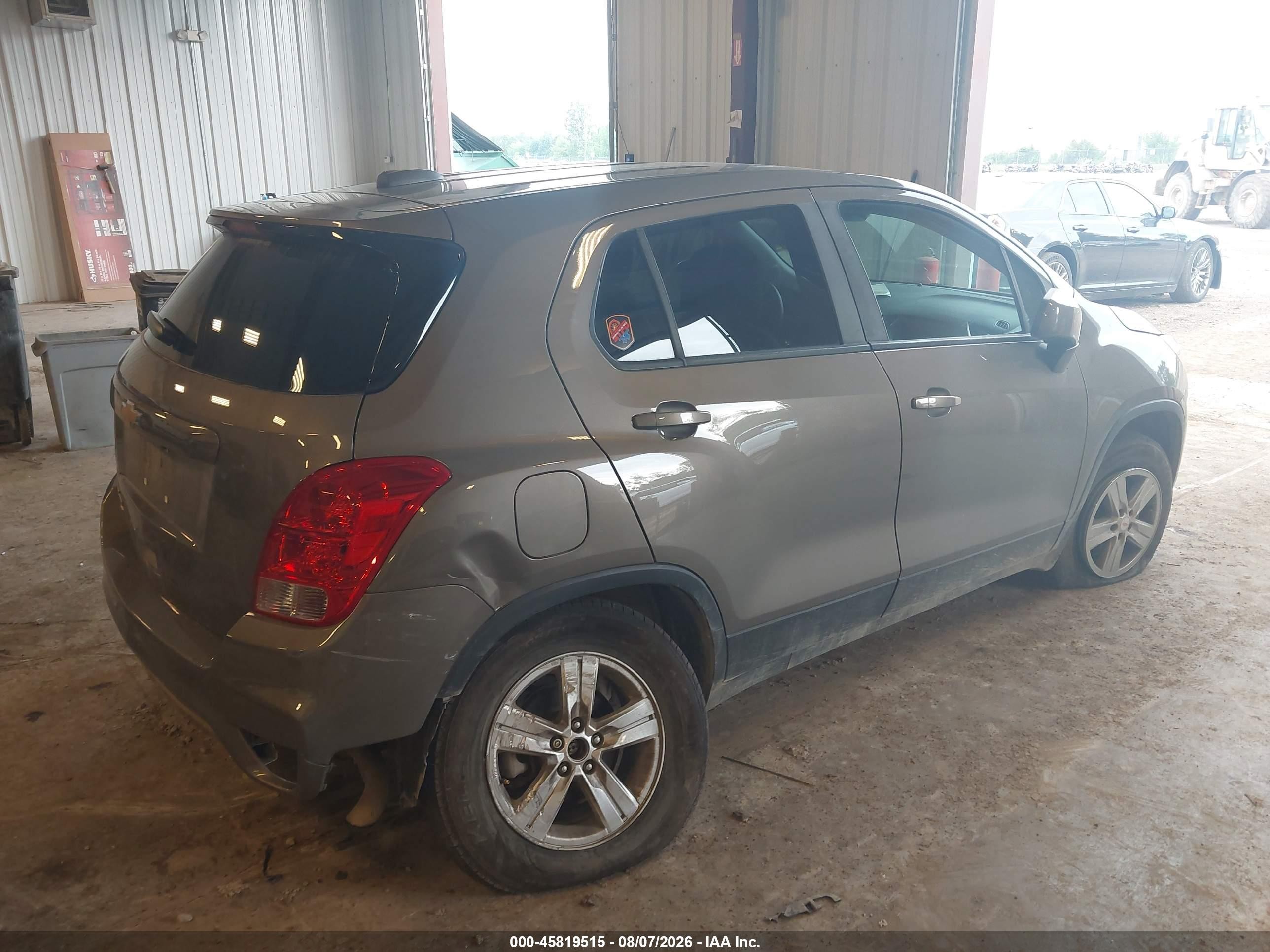 2021 Chevrolet Trax Awd Ls Gray vin: KL7CJNSB8MB345774