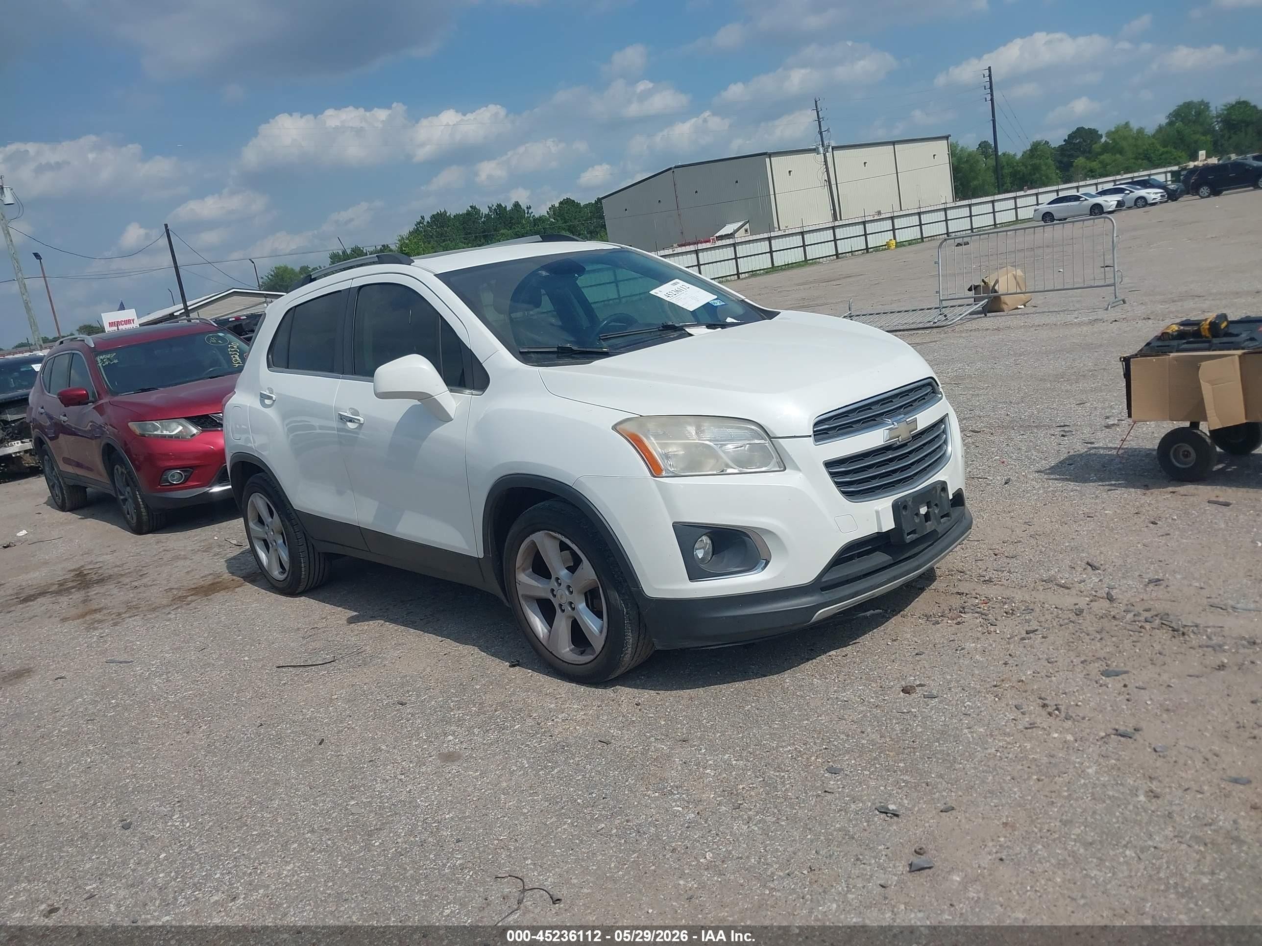 2015 Chevrolet Trax Ltz White vin: KL7CJNSB9FB222889