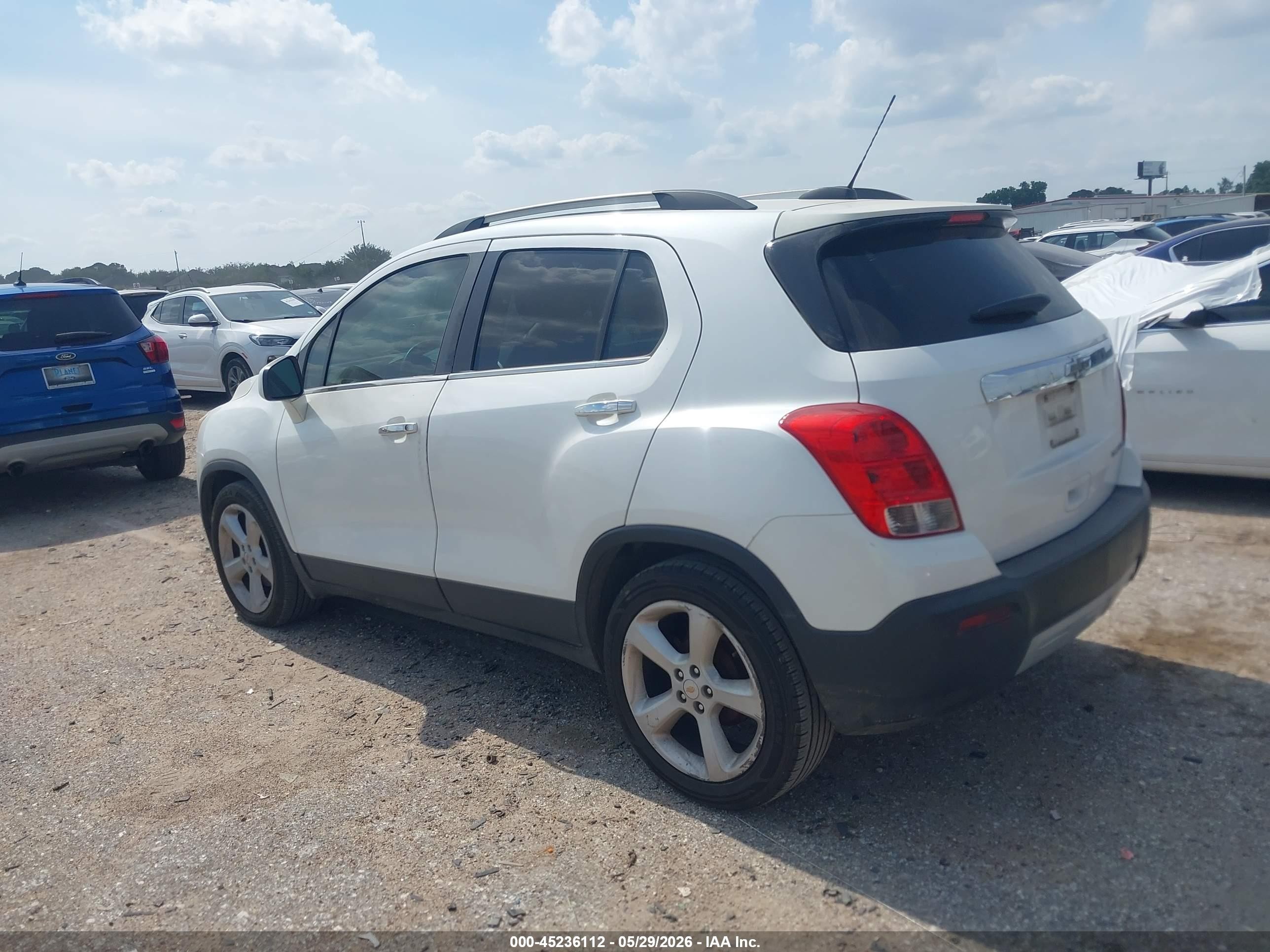 2015 Chevrolet Trax Ltz Белый vin: KL7CJNSB9FB222889