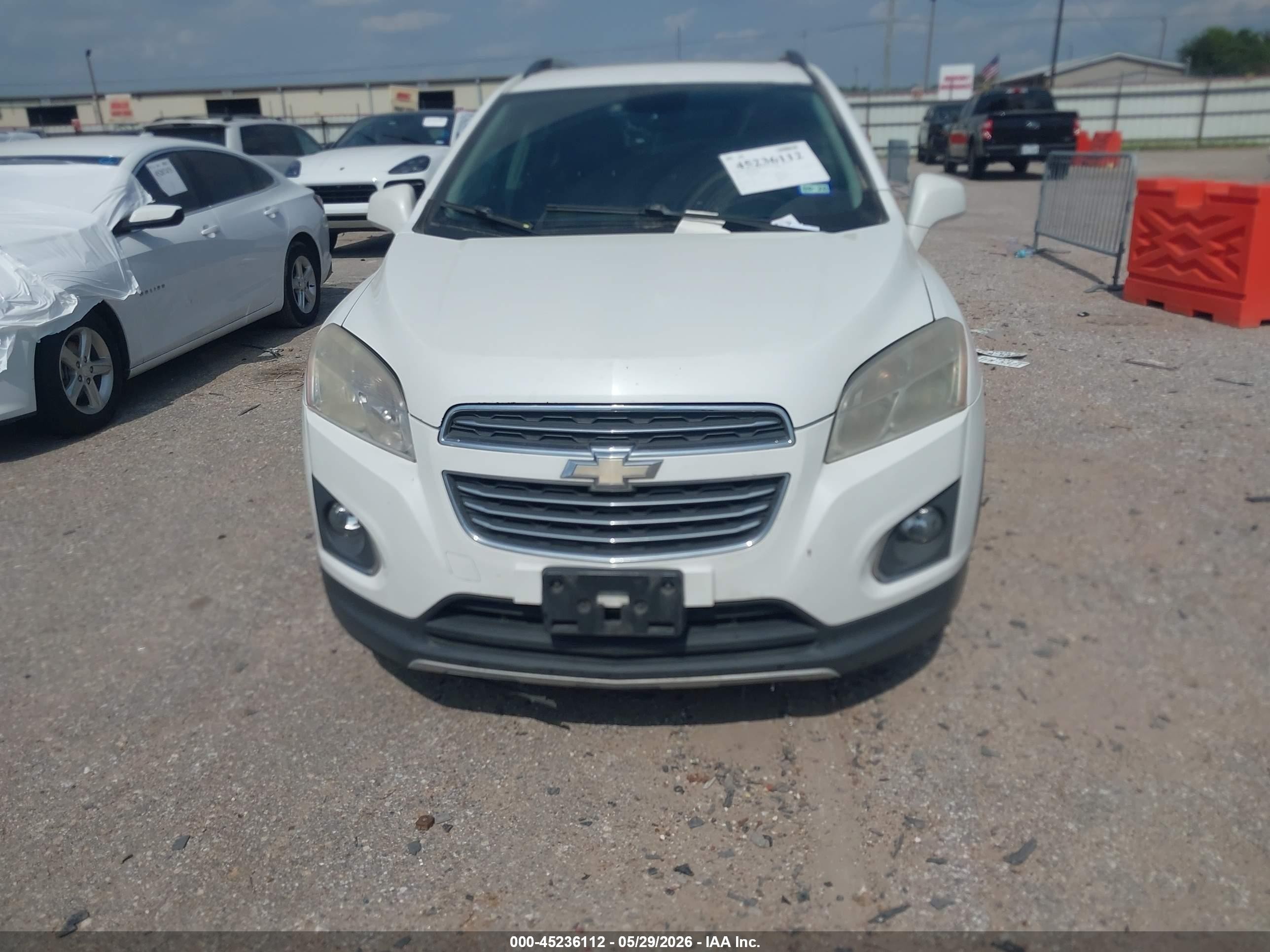 2015 Chevrolet Trax Ltz Белый vin: KL7CJNSB9FB222889