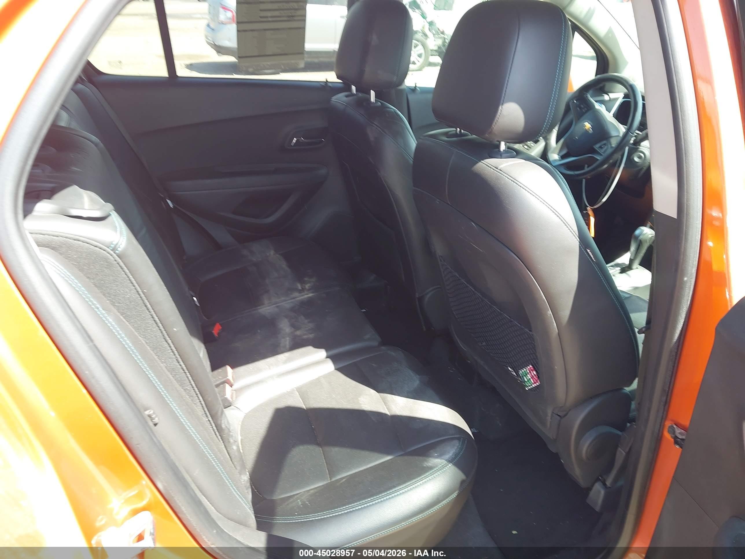 2015 Chevrolet Trax Ltz Orange vin: KL7CJNSBXFB130707