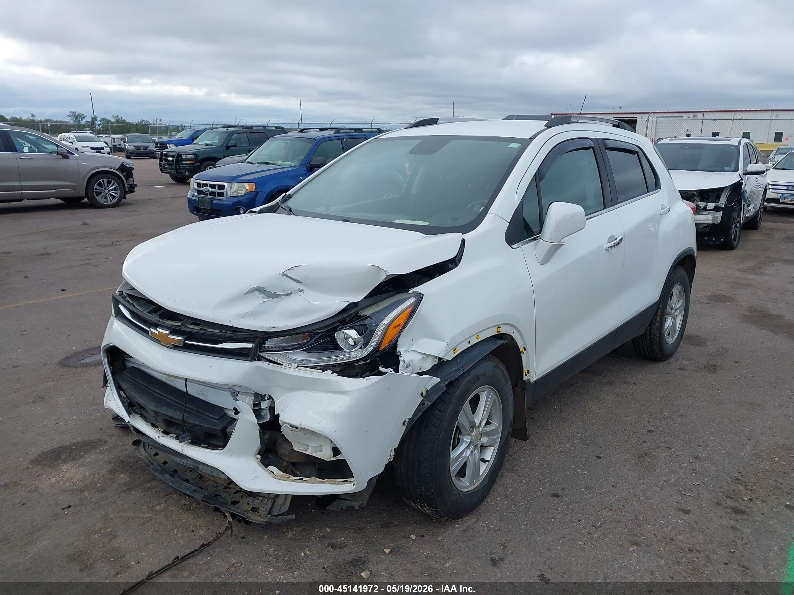 2020 Chevrolet Trax Awd Lt White vin: KL7CJPSB0LB065485