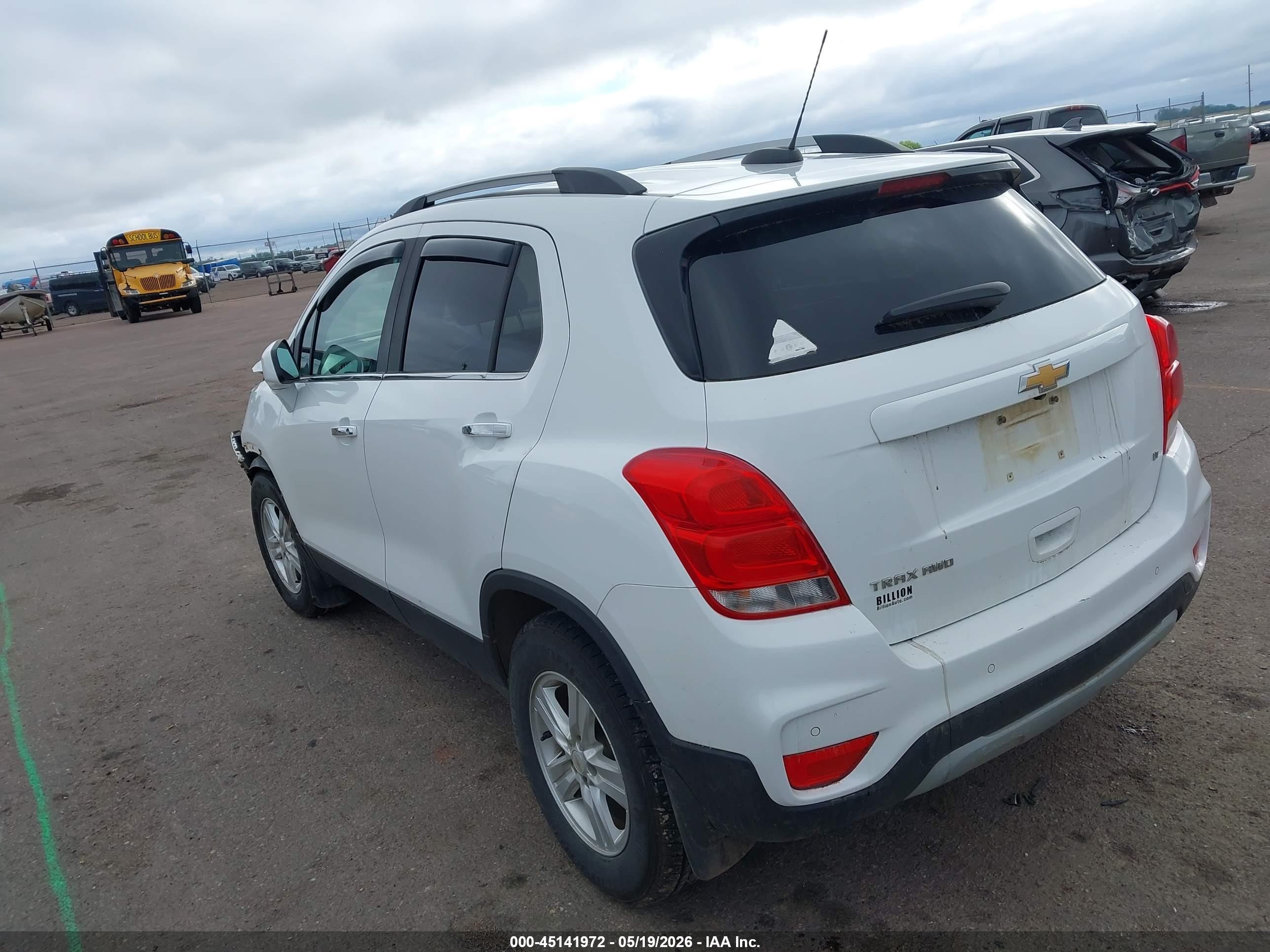 2020 Chevrolet Trax Awd Lt White vin: KL7CJPSB0LB065485