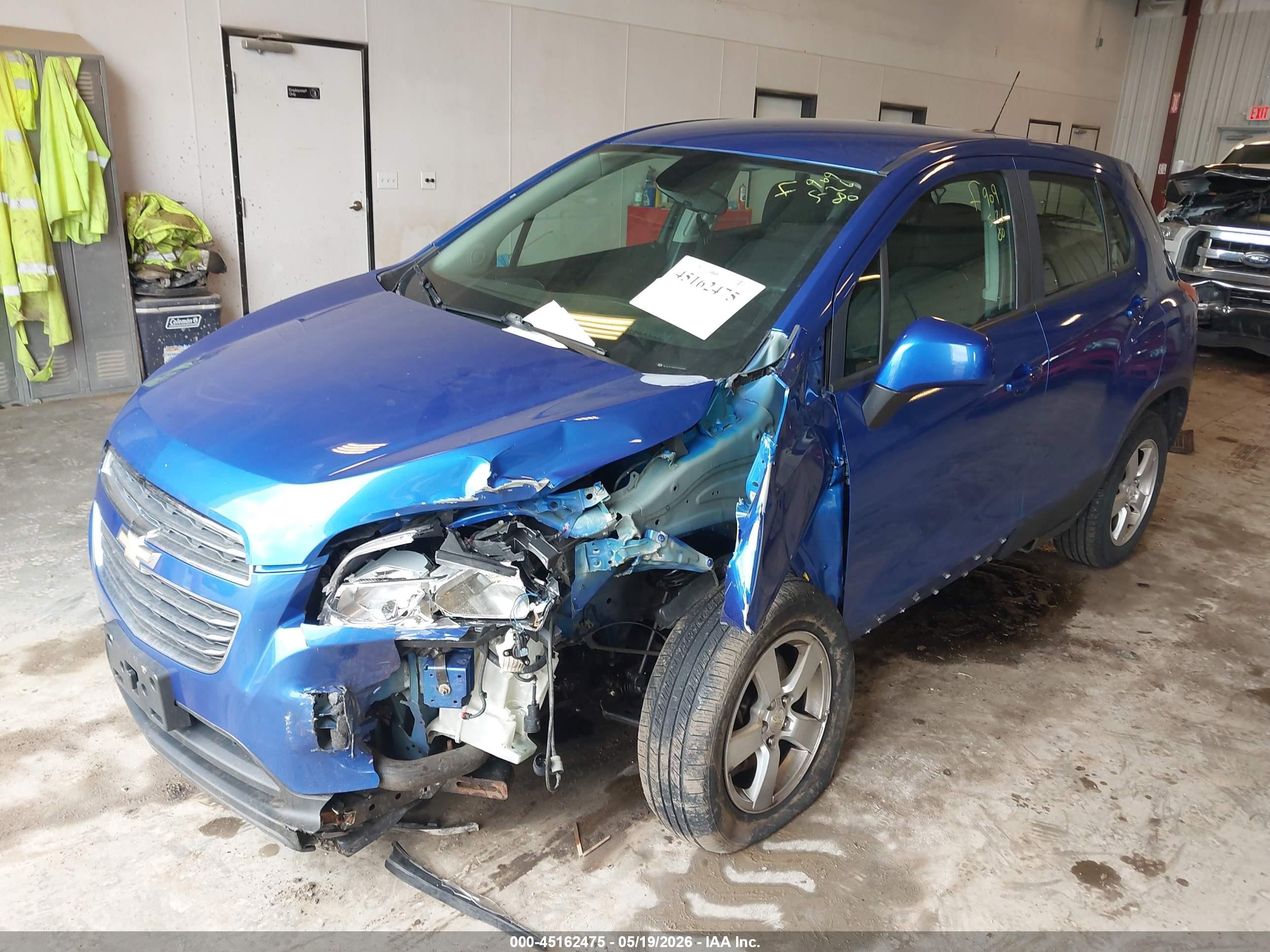 2015 Chevrolet Trax 1ls Blue vin: KL7CJPSB1FB226320