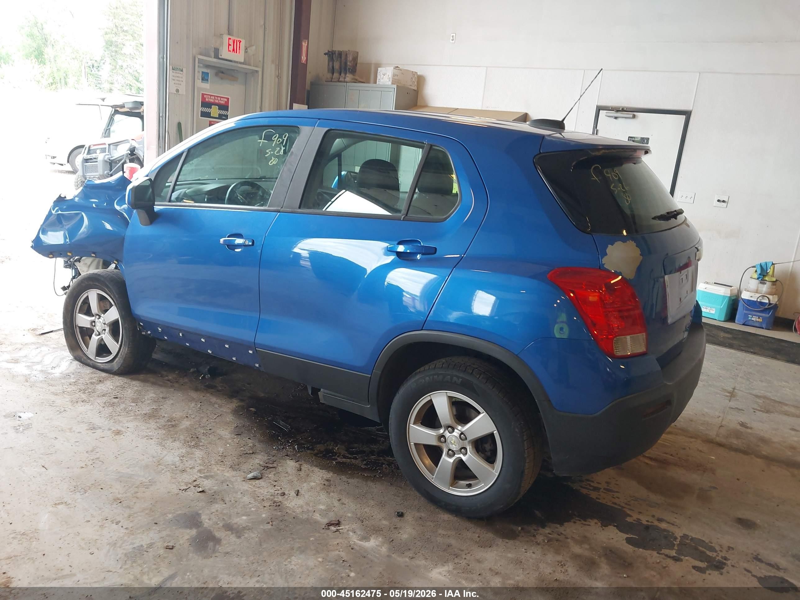 2015 Chevrolet Trax 1ls Blue vin: KL7CJPSB1FB226320