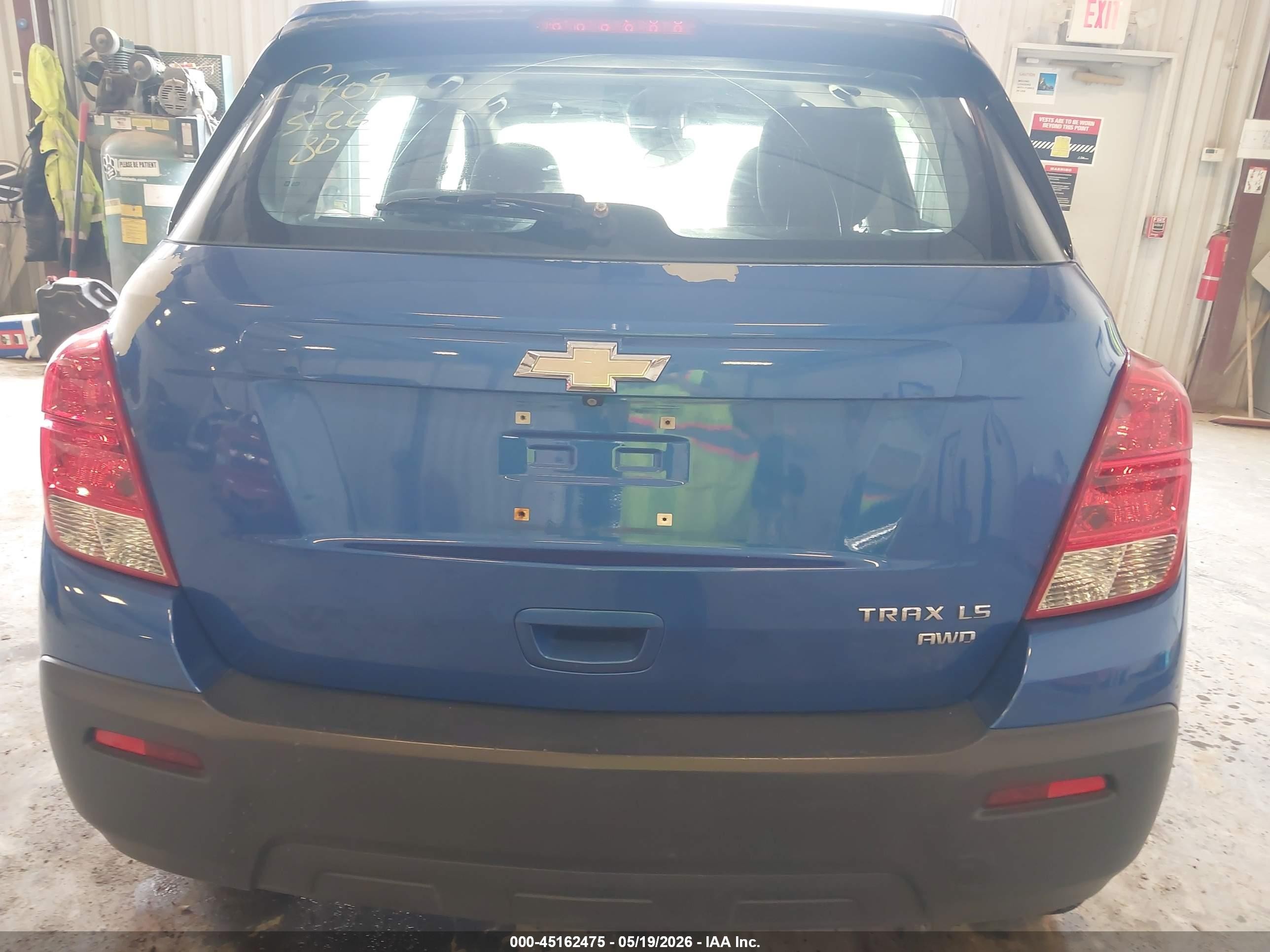 2015 Chevrolet Trax 1ls Blue vin: KL7CJPSB1FB226320