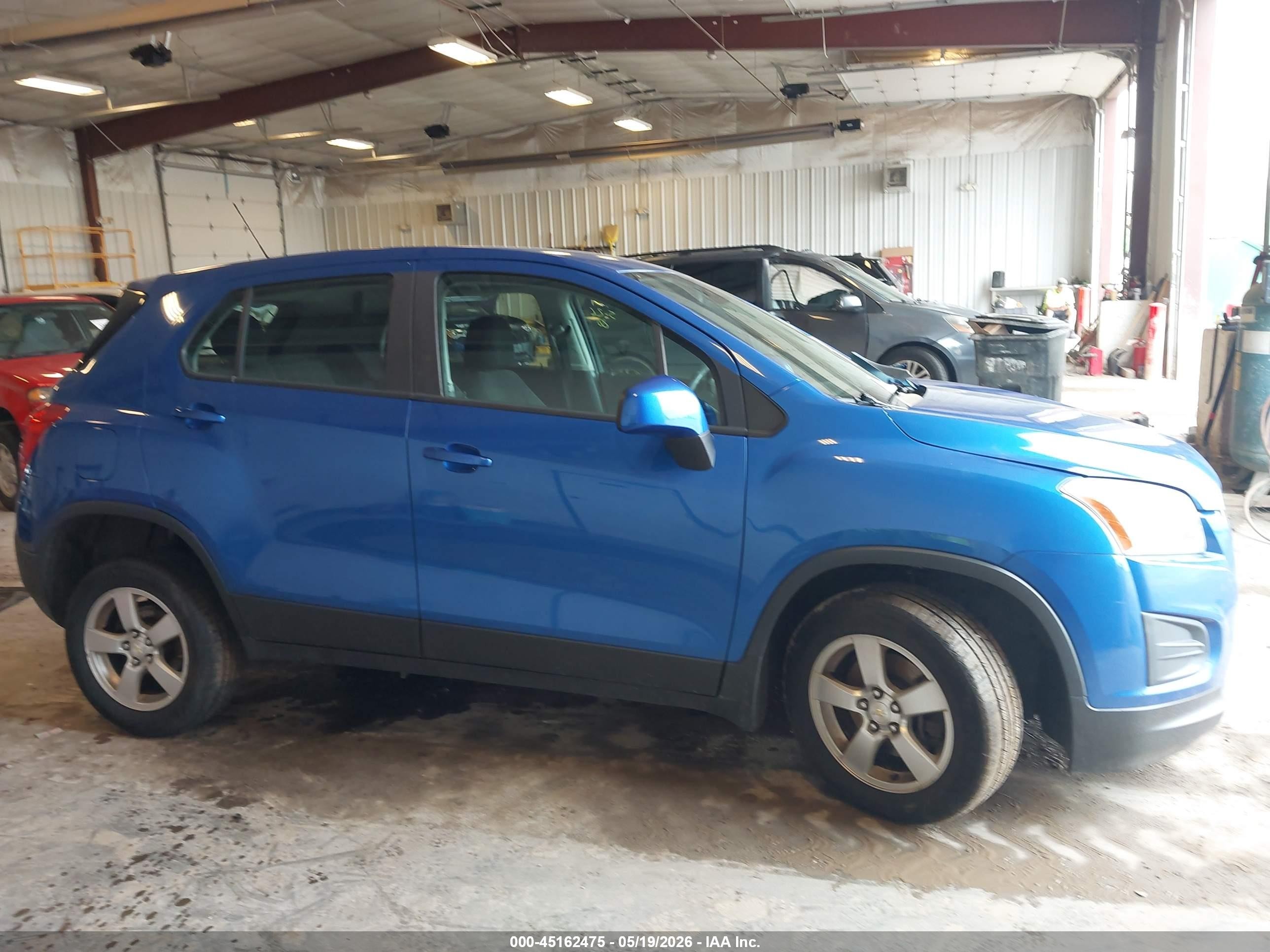 2015 Chevrolet Trax 1ls Blue vin: KL7CJPSB1FB226320