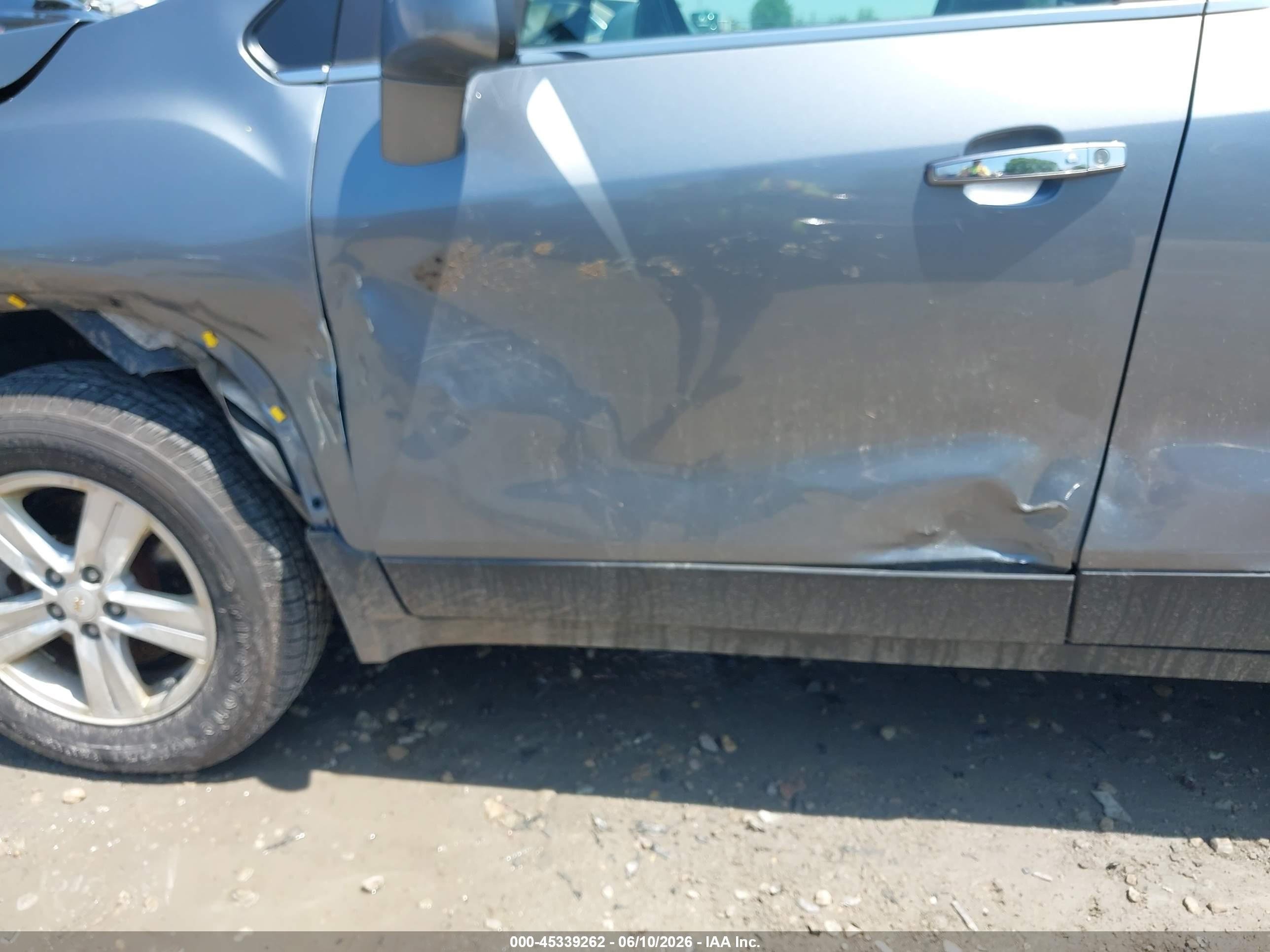 2019 Chevrolet Trax Lt Серый vin: KL7CJPSB1KB785098