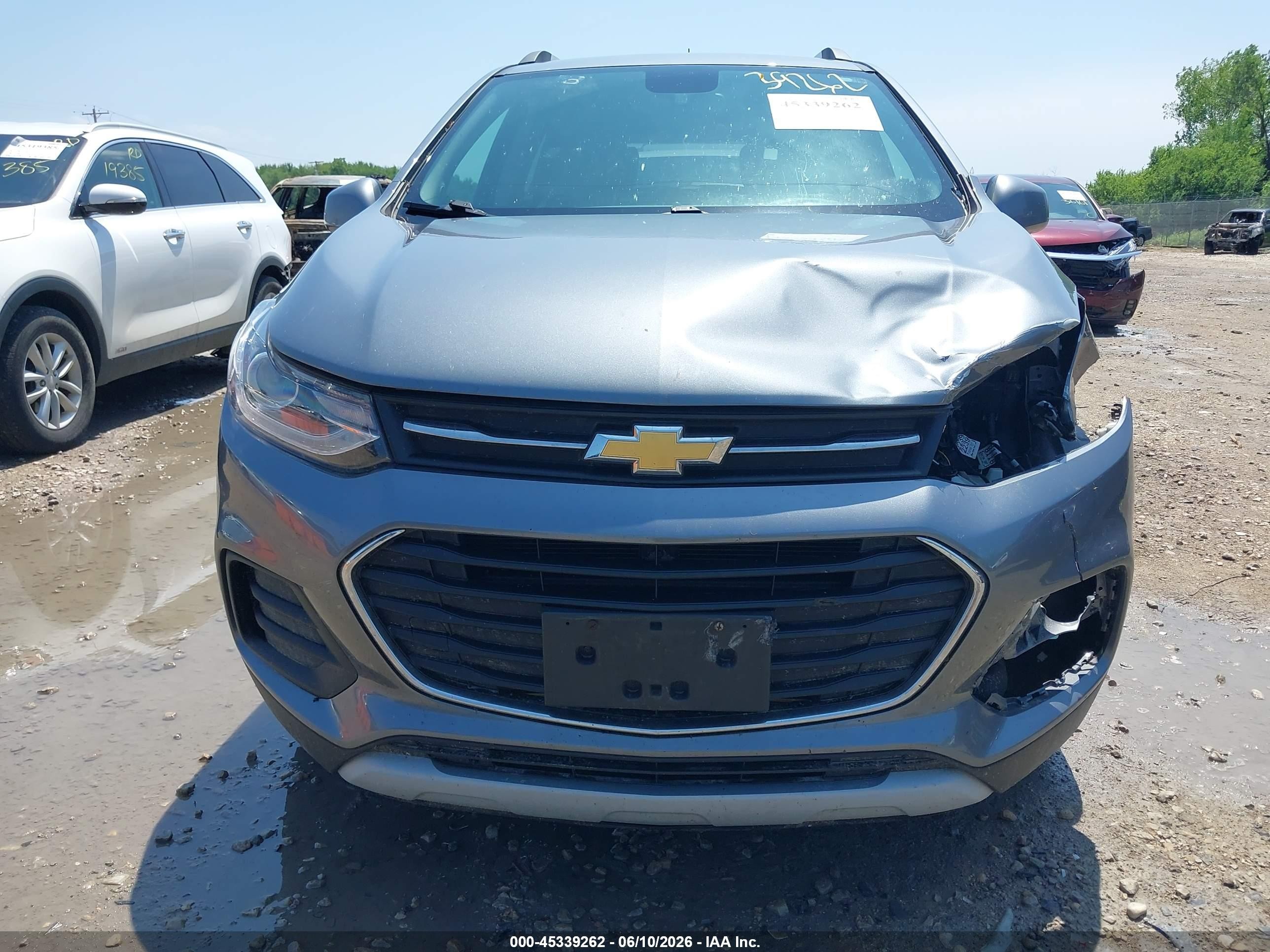 2019 Chevrolet Trax Lt Серый vin: KL7CJPSB1KB785098