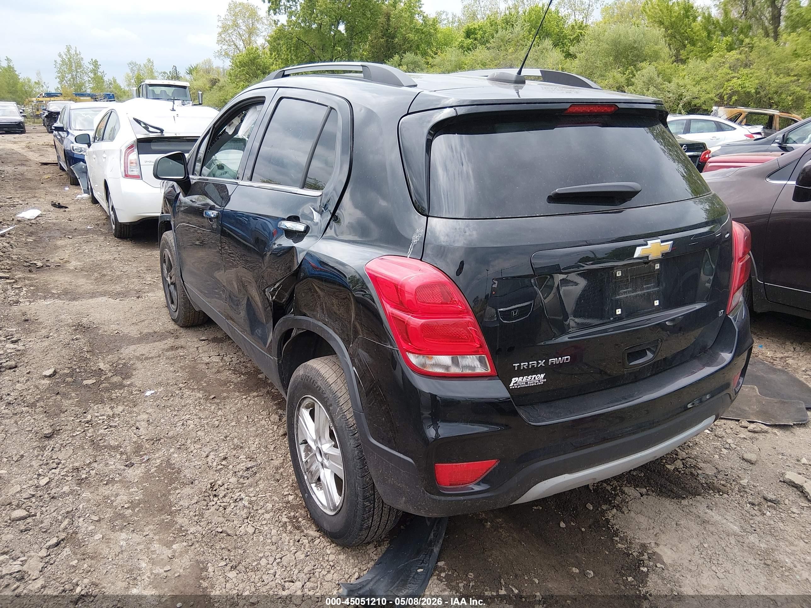 2020 Chevrolet Trax Awd Lt Black vin: KL7CJPSB1LB034052