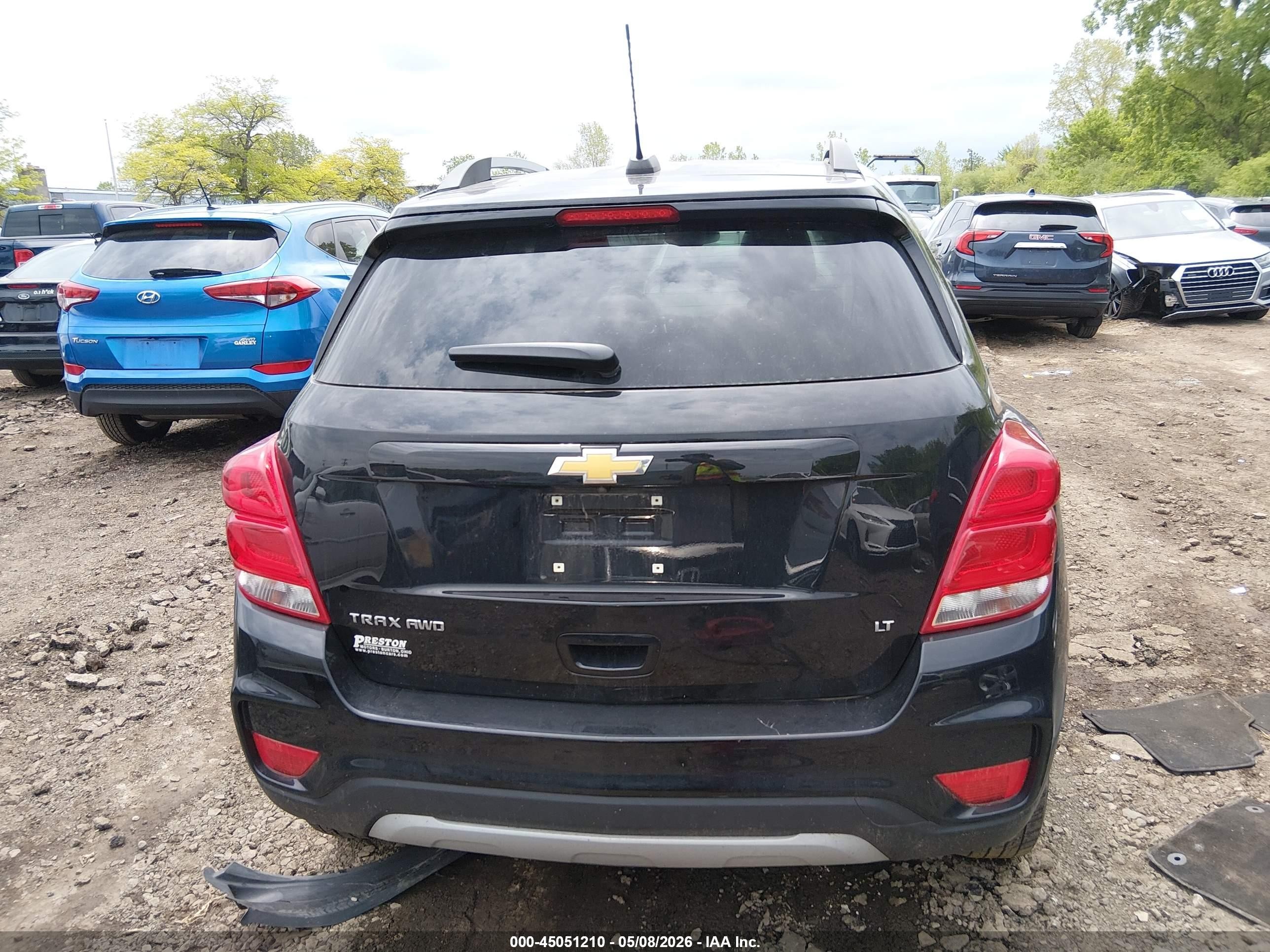 2020 Chevrolet Trax Awd Lt Black vin: KL7CJPSB1LB034052