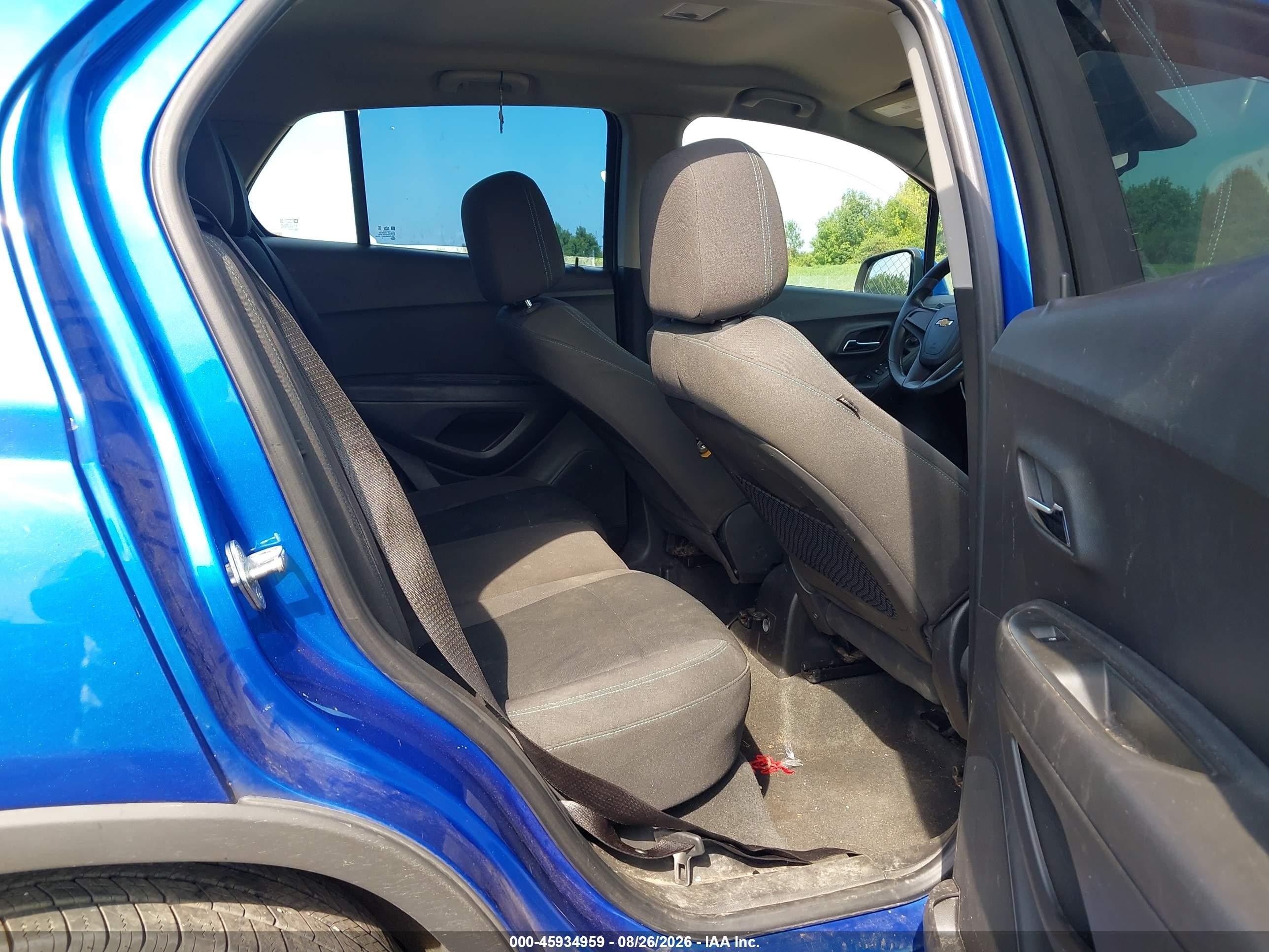 2015 Chevrolet Trax Ls Blue vin: KL7CJPSB2FB093213
