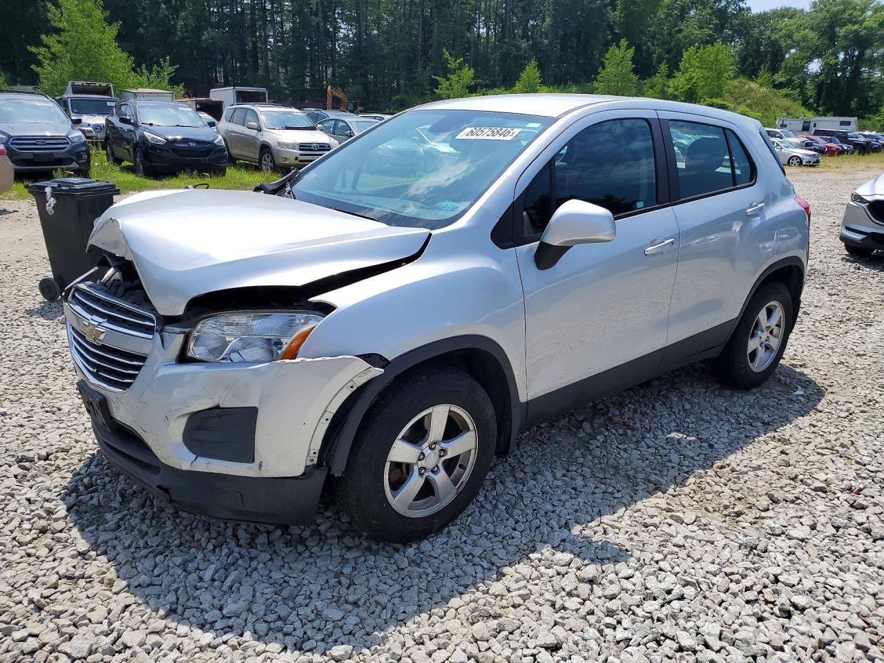 2015 Chevrolet Trax 1ls Silver vin: KL7CJPSB2FB105506