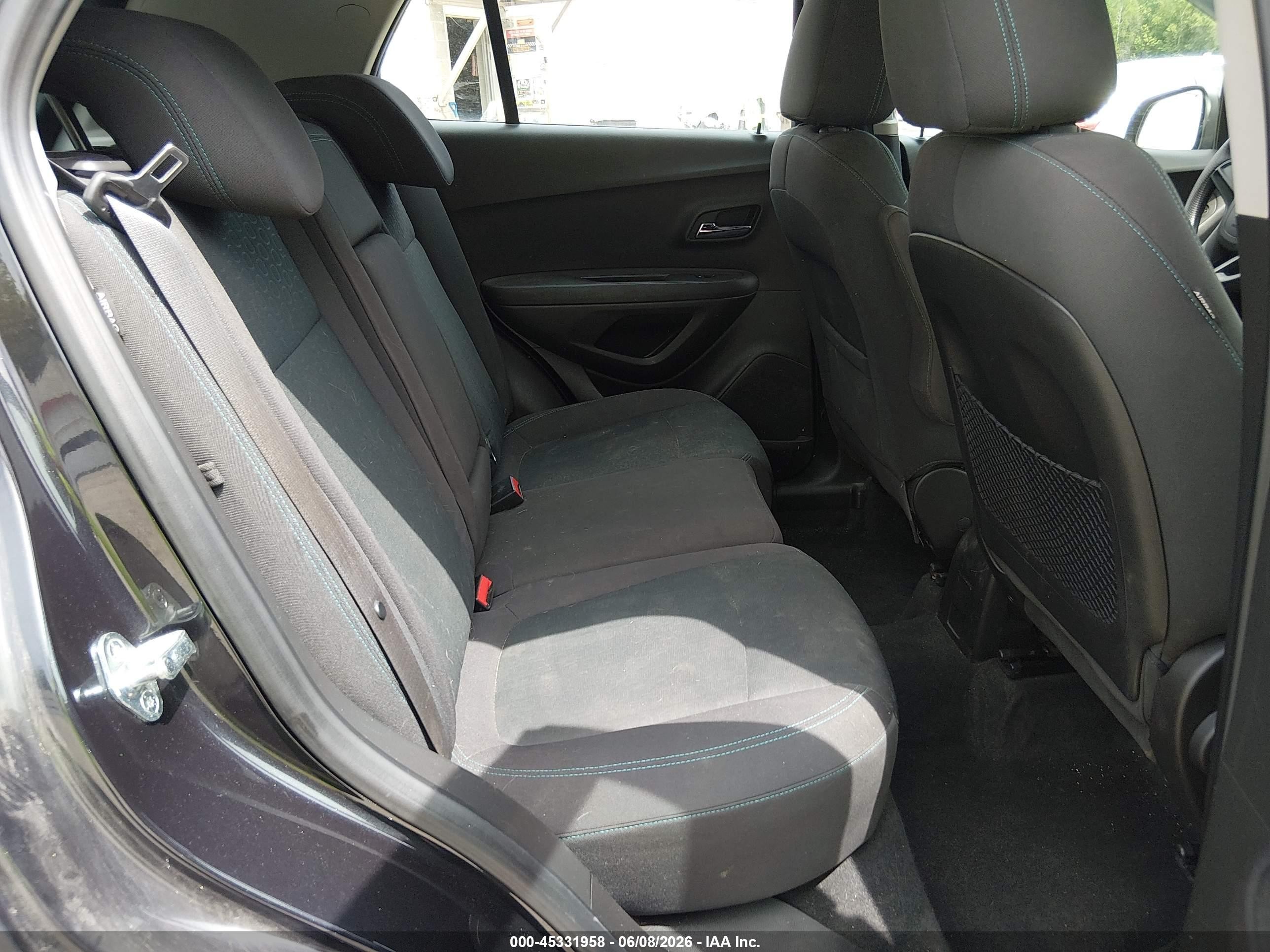 2015 Chevrolet Trax Ls Black vin: KL7CJPSB2FB263876