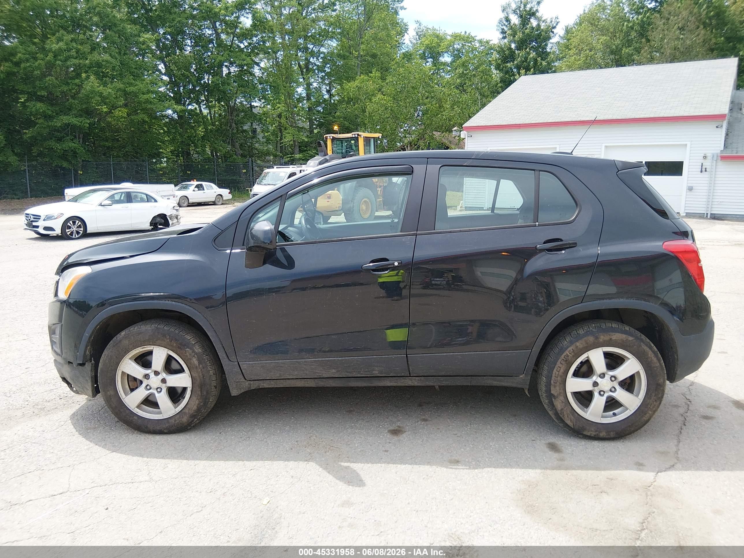 2015 Chevrolet Trax Ls Black vin: KL7CJPSB2FB263876