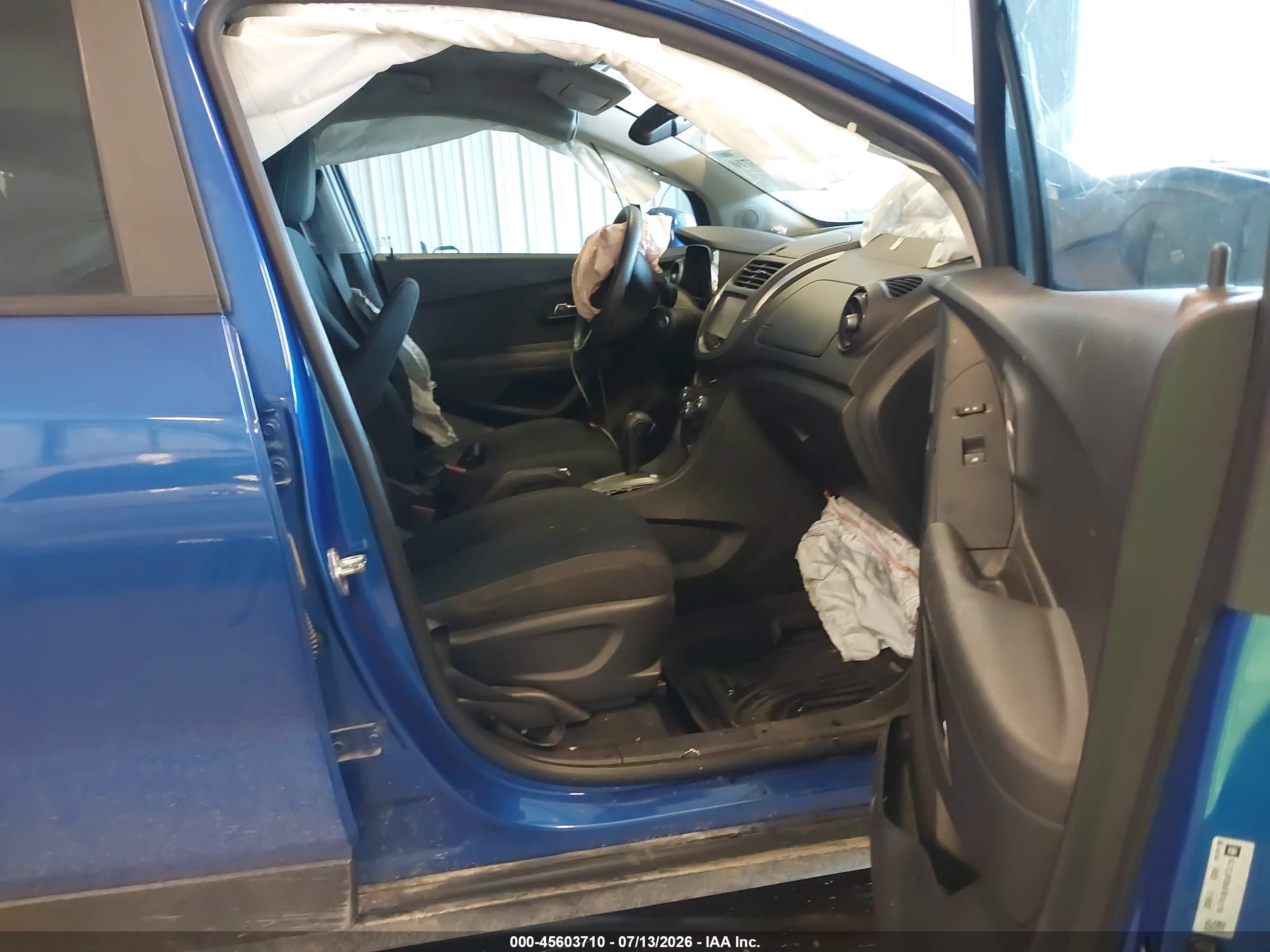 2015 Chevrolet Trax Ls Blue vin: KL7CJPSB4FB141116