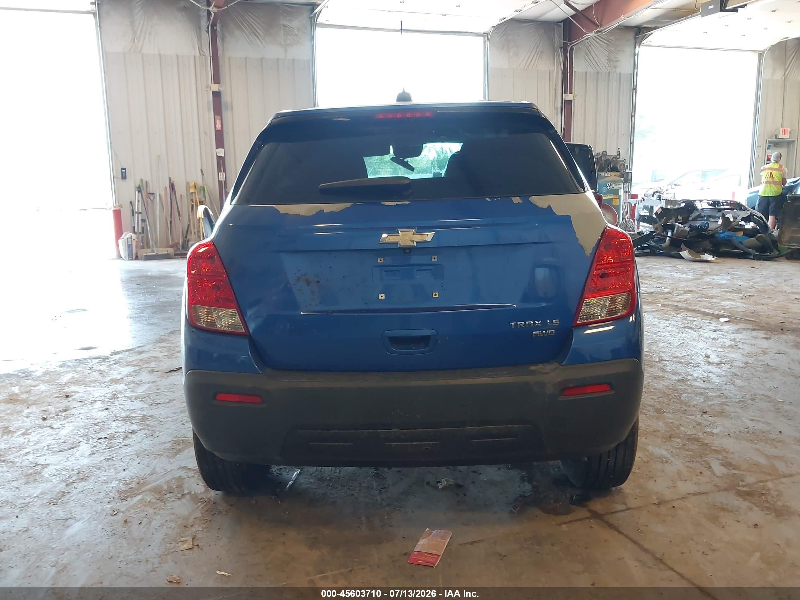 2015 Chevrolet Trax Ls Blue vin: KL7CJPSB4FB141116
