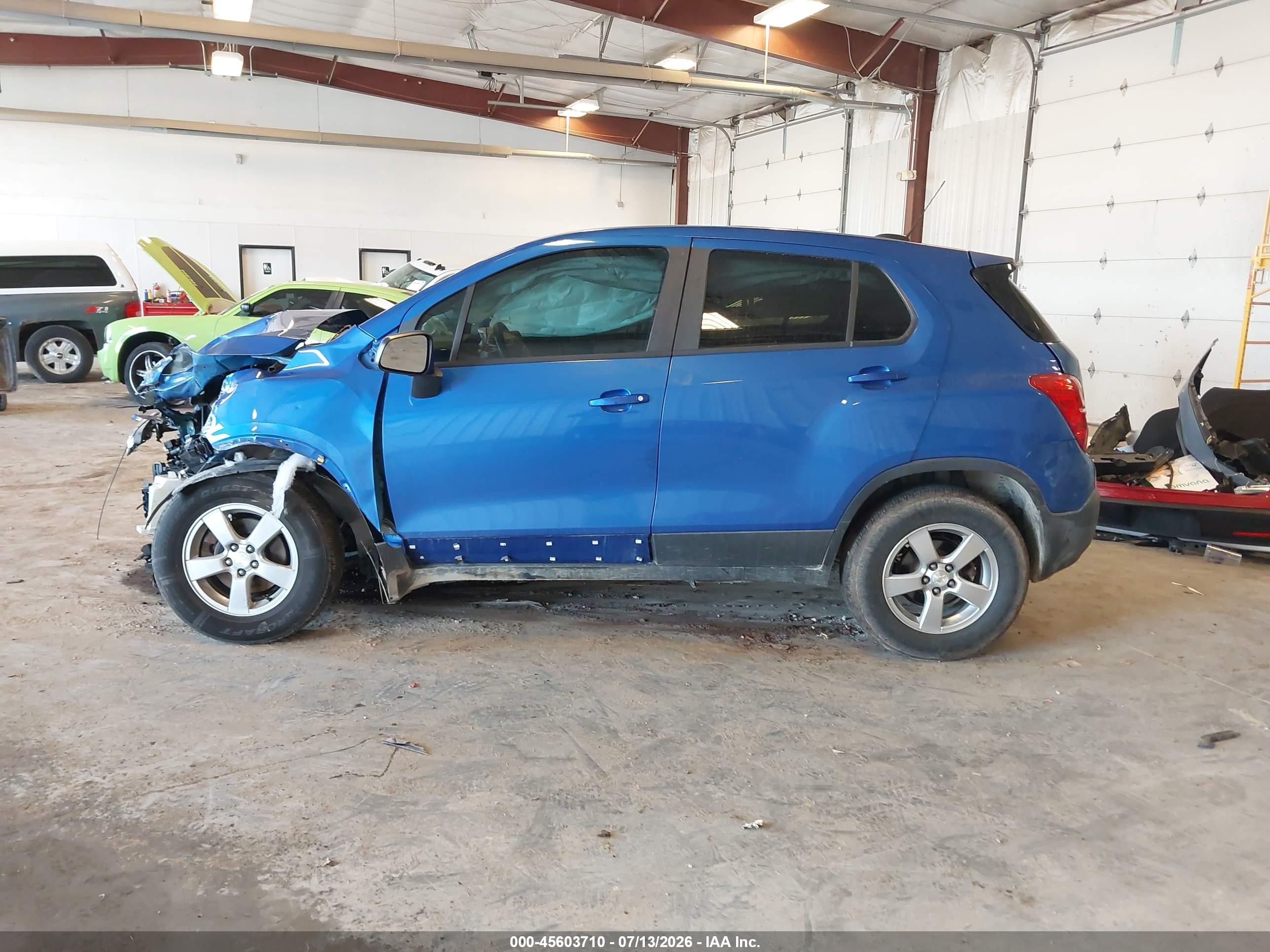 2015 Chevrolet Trax Ls Blue vin: KL7CJPSB4FB141116