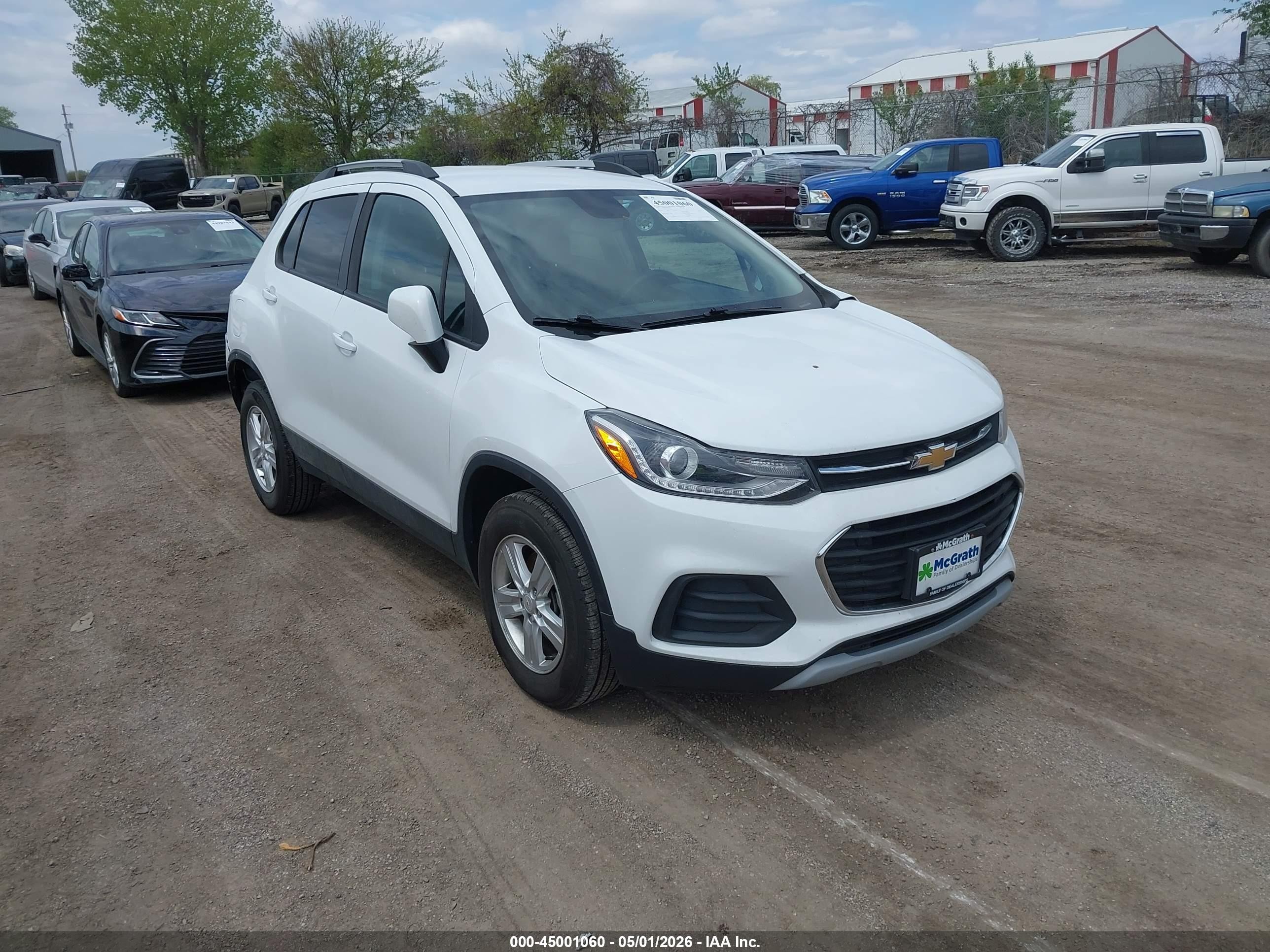 2021 Chevrolet Trax Awd Lt White vin: KL7CJPSB4MB332130
