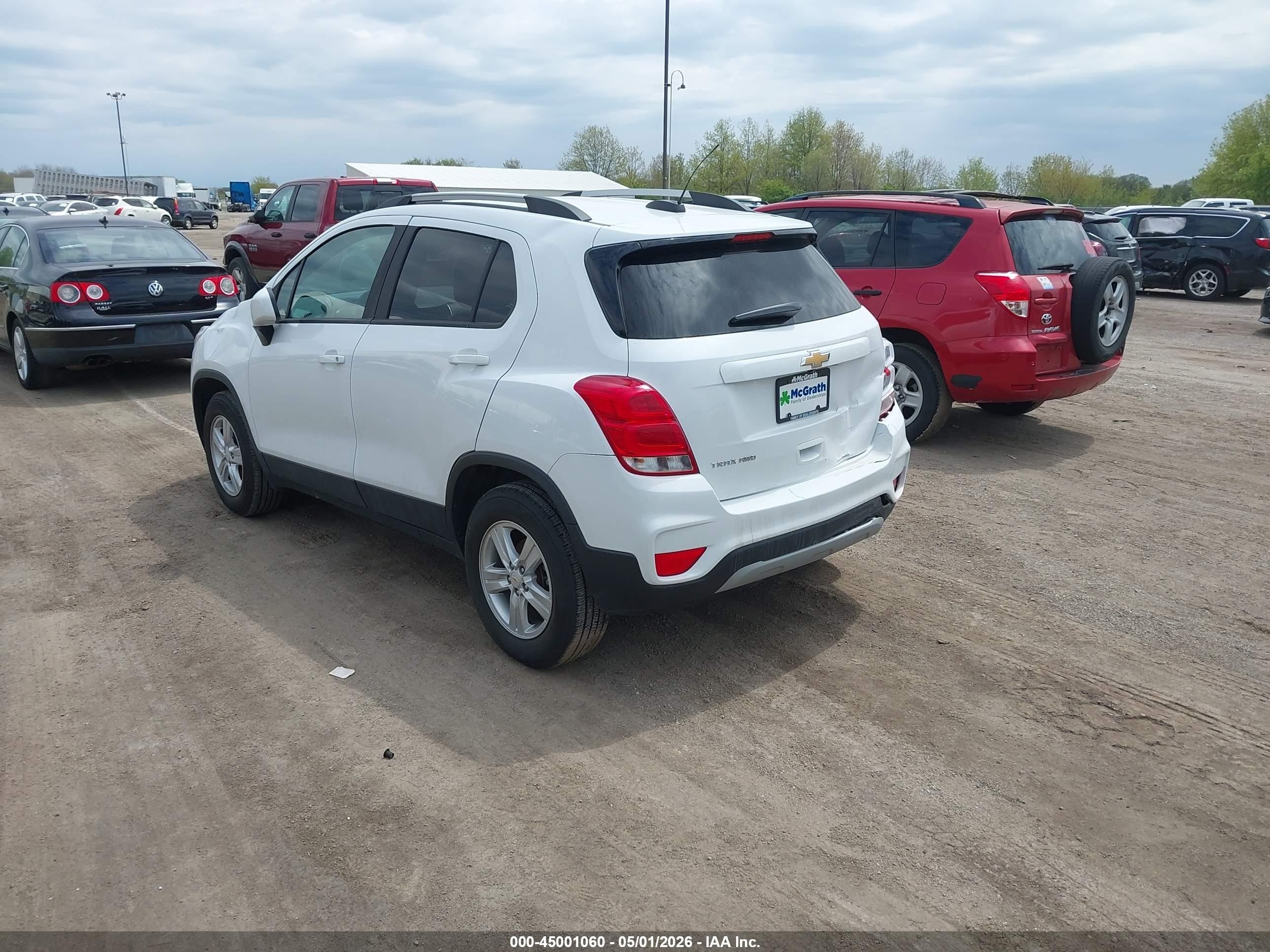 2021 Chevrolet Trax Awd Lt White vin: KL7CJPSB4MB332130