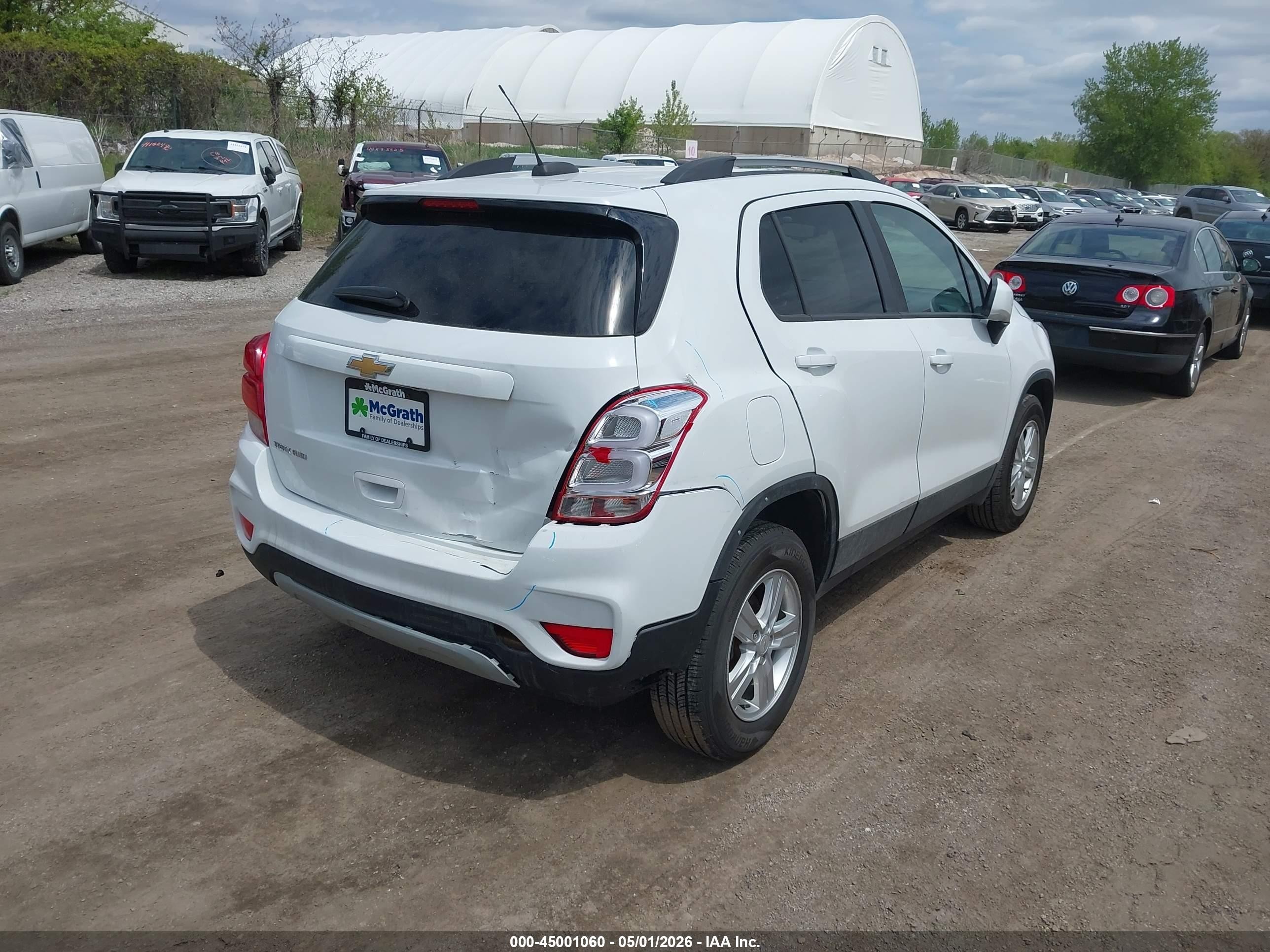 2021 Chevrolet Trax Awd Lt White vin: KL7CJPSB4MB332130