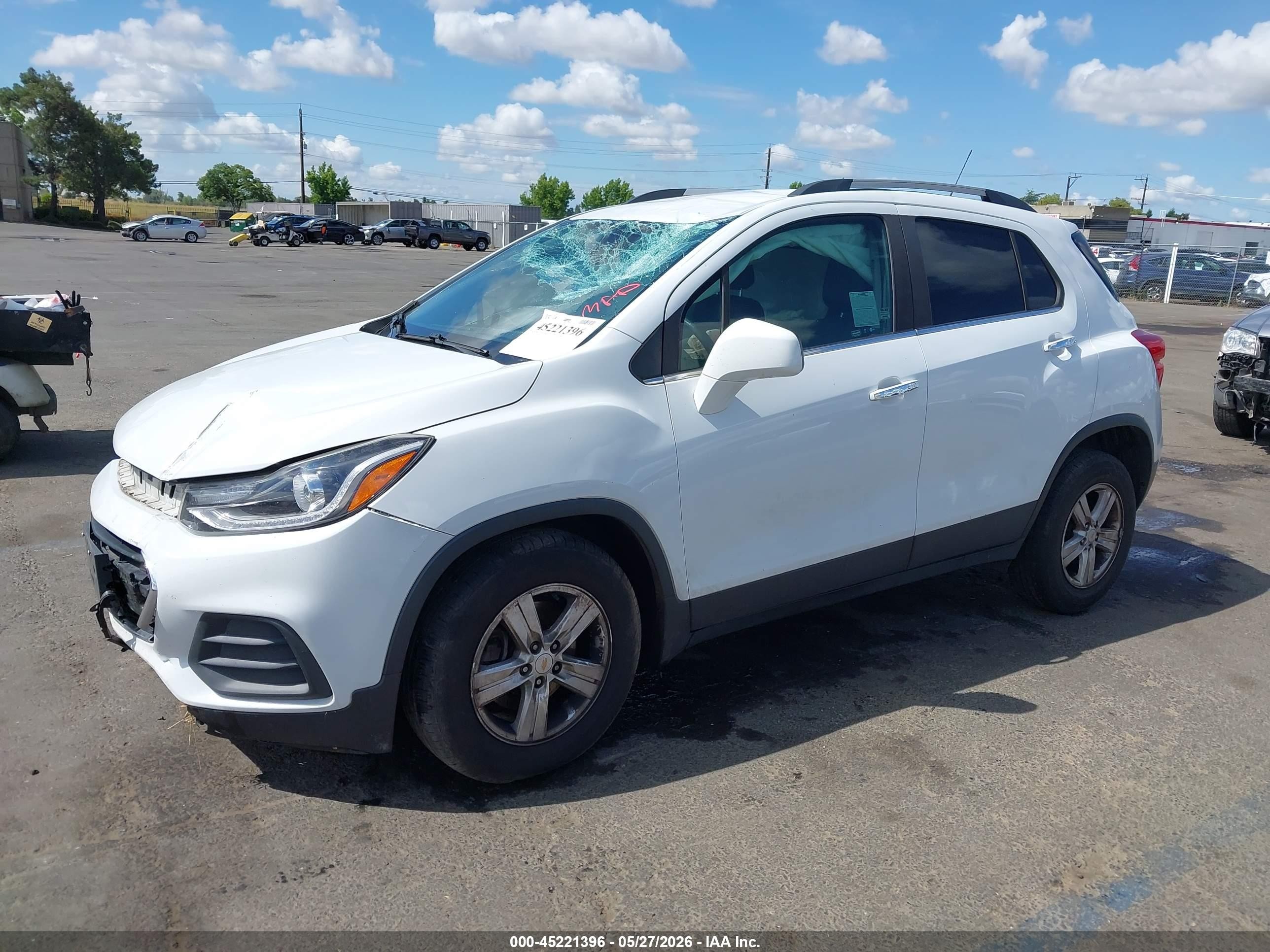 2017 Chevrolet Trax Lt White vin: KL7CJPSB5HB226436