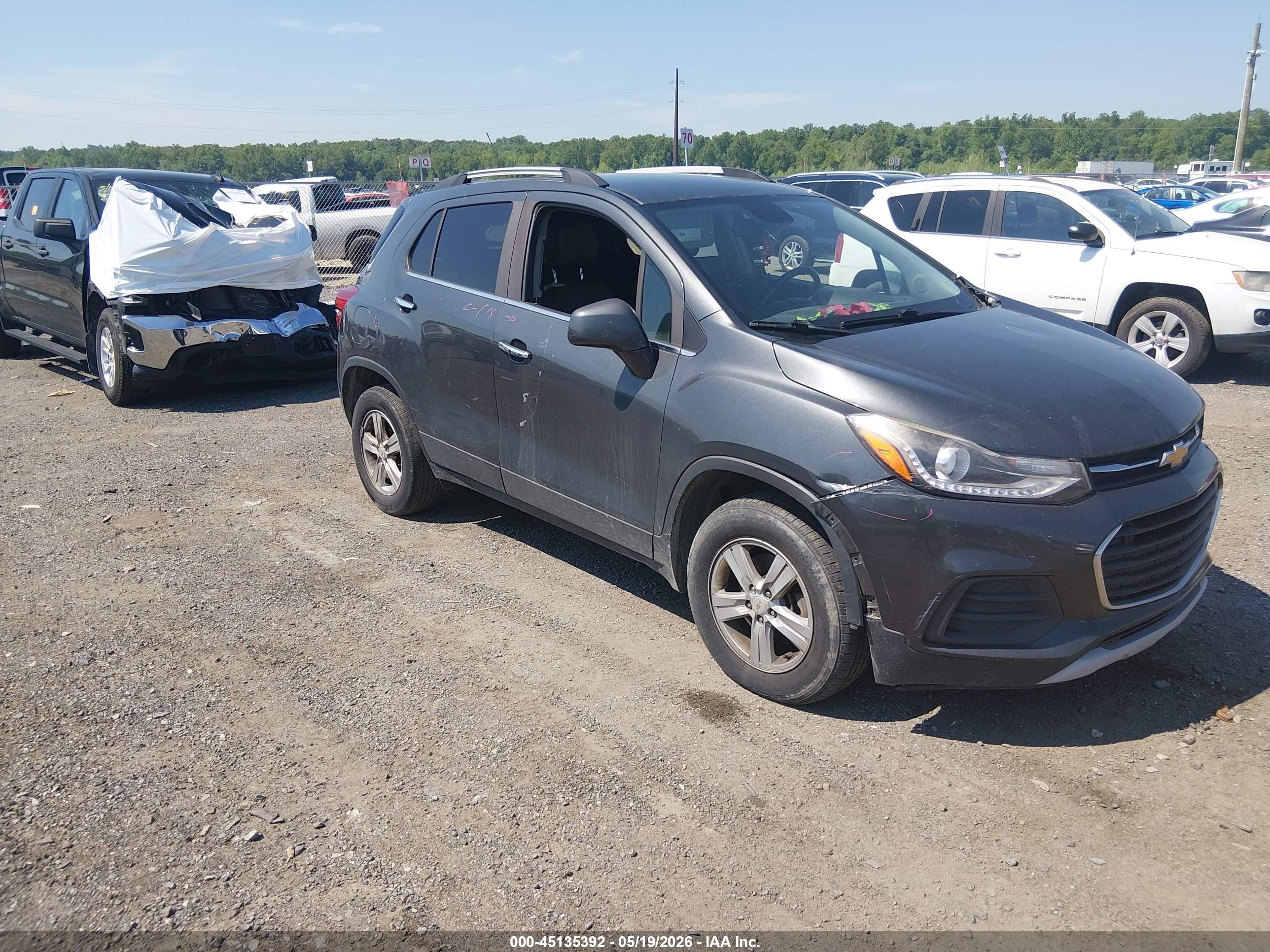 2018 Chevrolet Trax Lt Gray vin: KL7CJPSB7JB560828