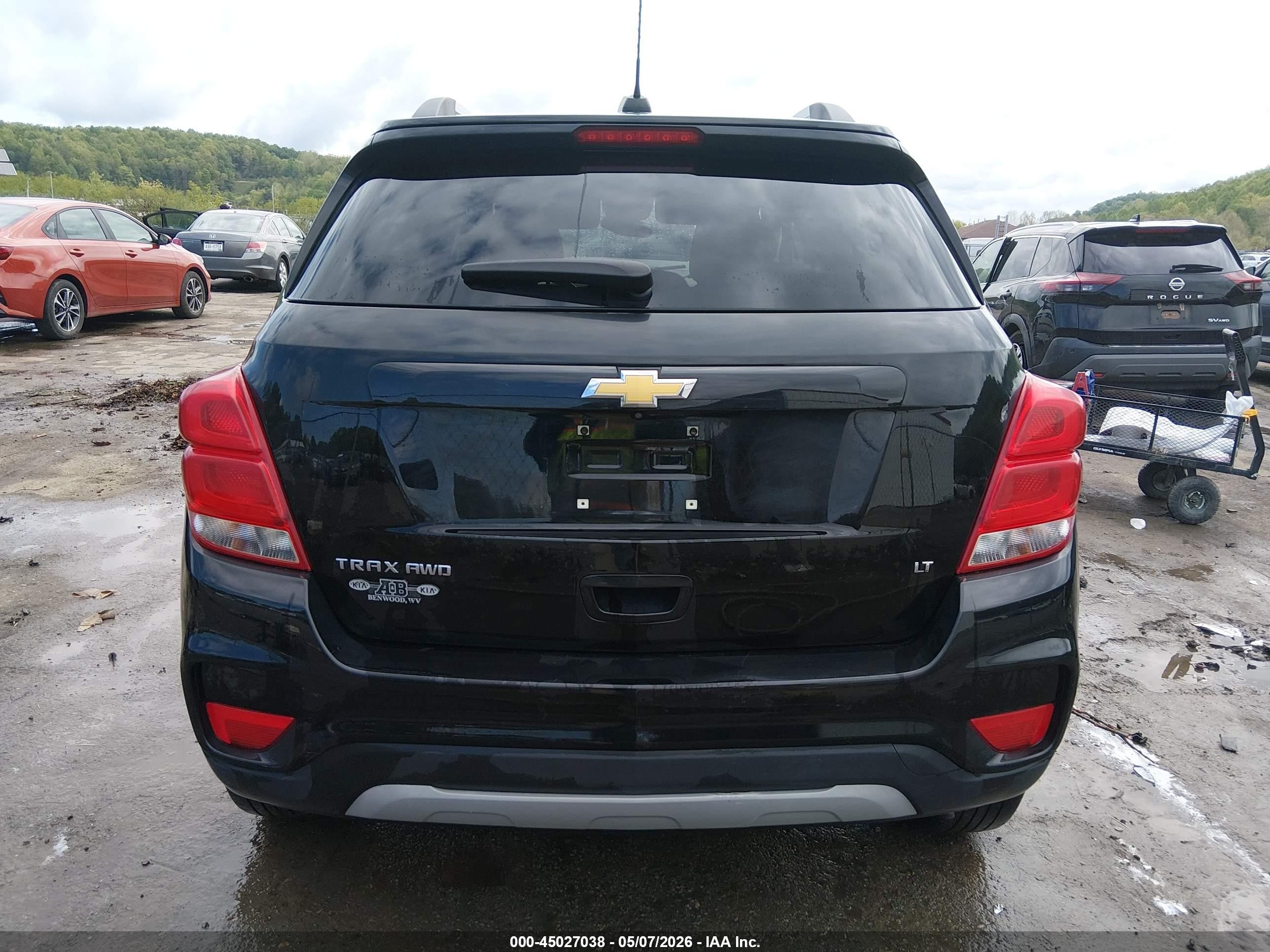 2020 Chevrolet Trax Awd Lt Black vin: KL7CJPSB7LB003940