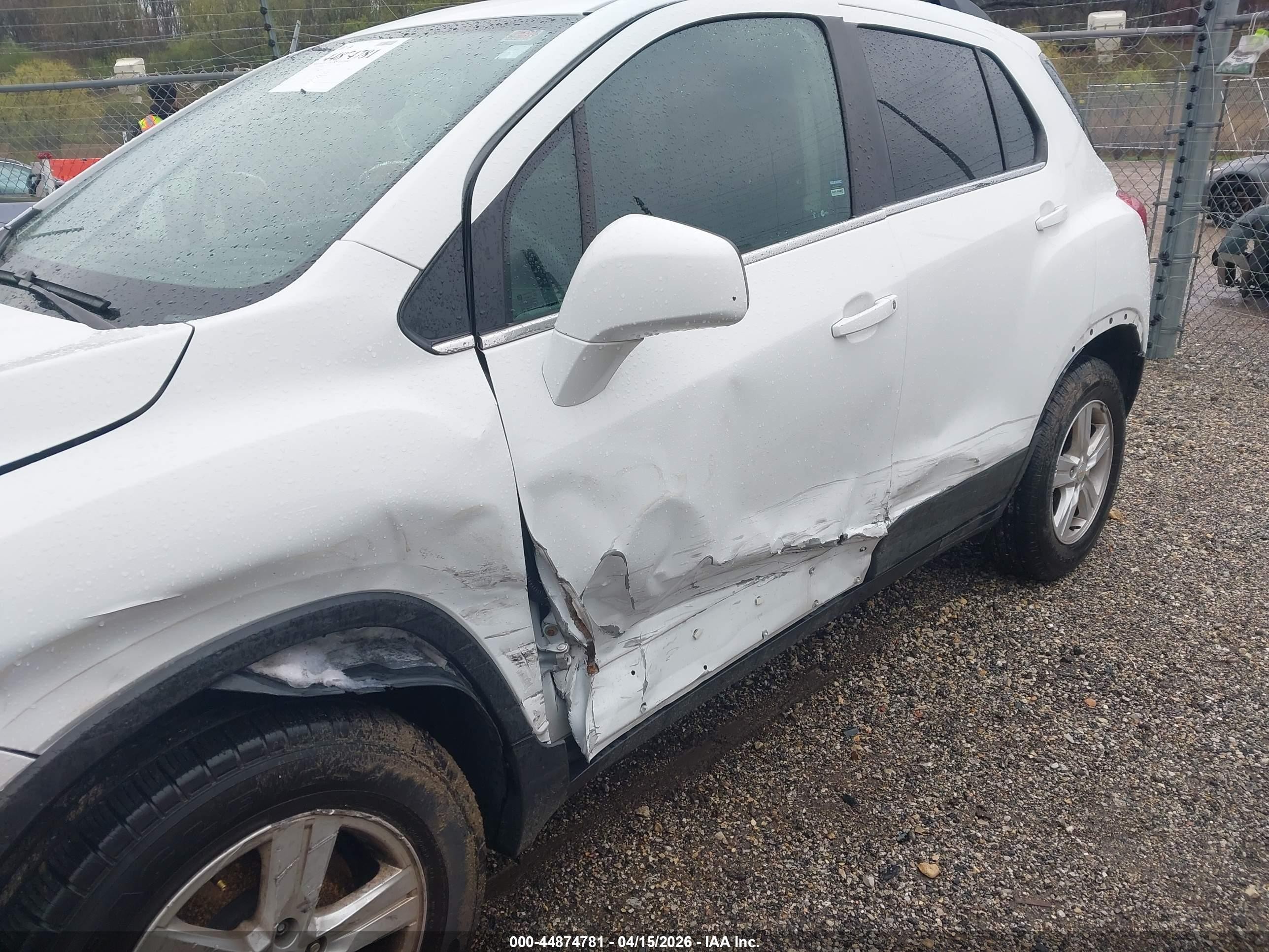 2016 Chevrolet Trax Lt Белый vin: KL7CJPSB9GB629317