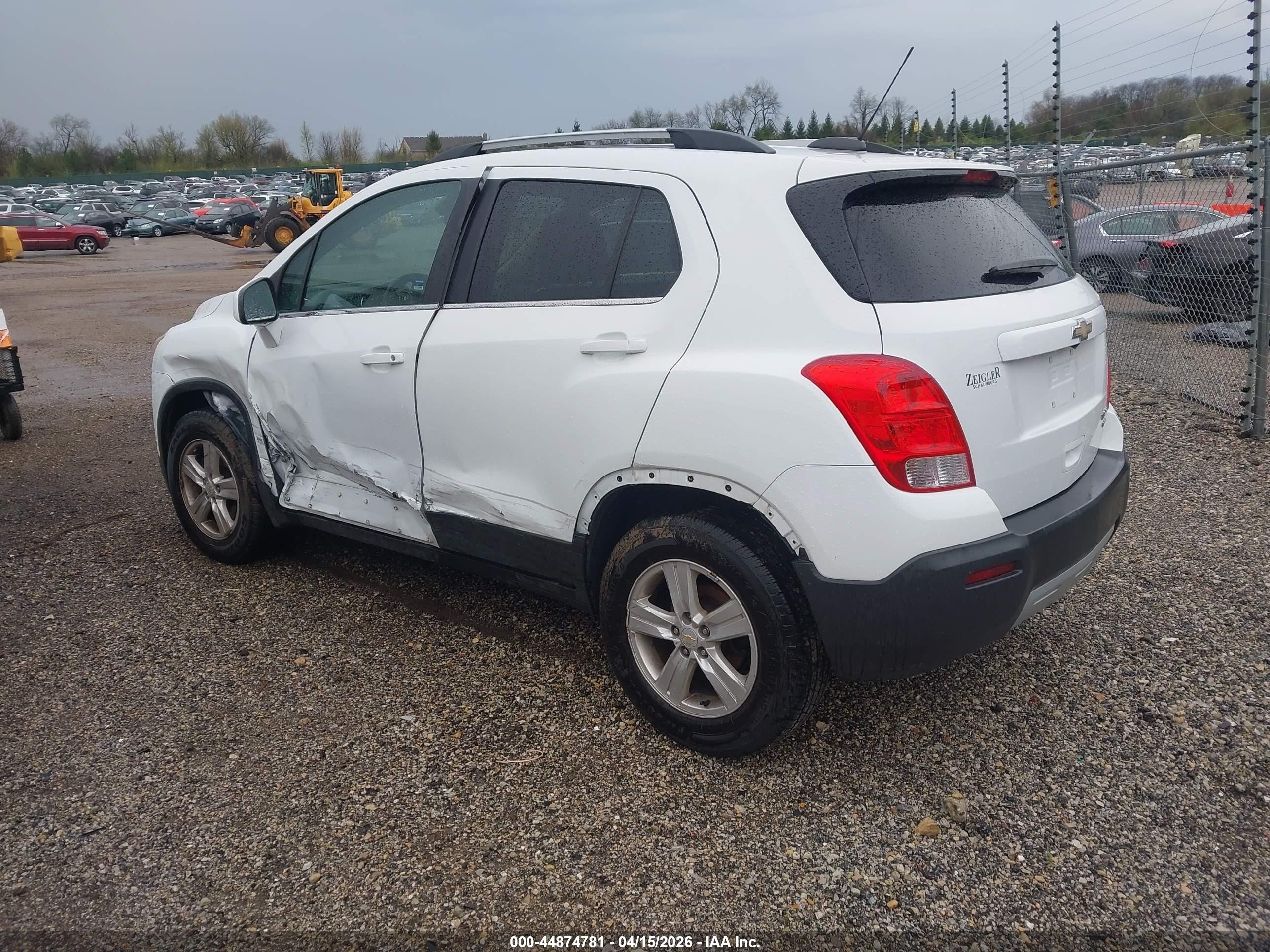 2016 Chevrolet Trax Lt Белый vin: KL7CJPSB9GB629317