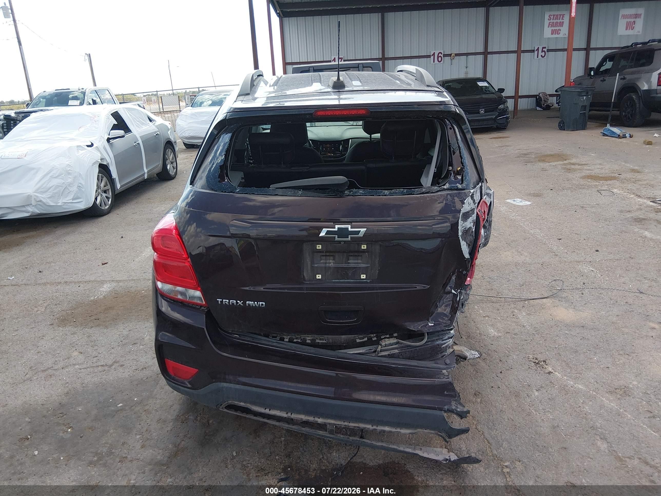 2021 Chevrolet Trax Awd Lt Burgundy vin: KL7CJPSM2MB362678