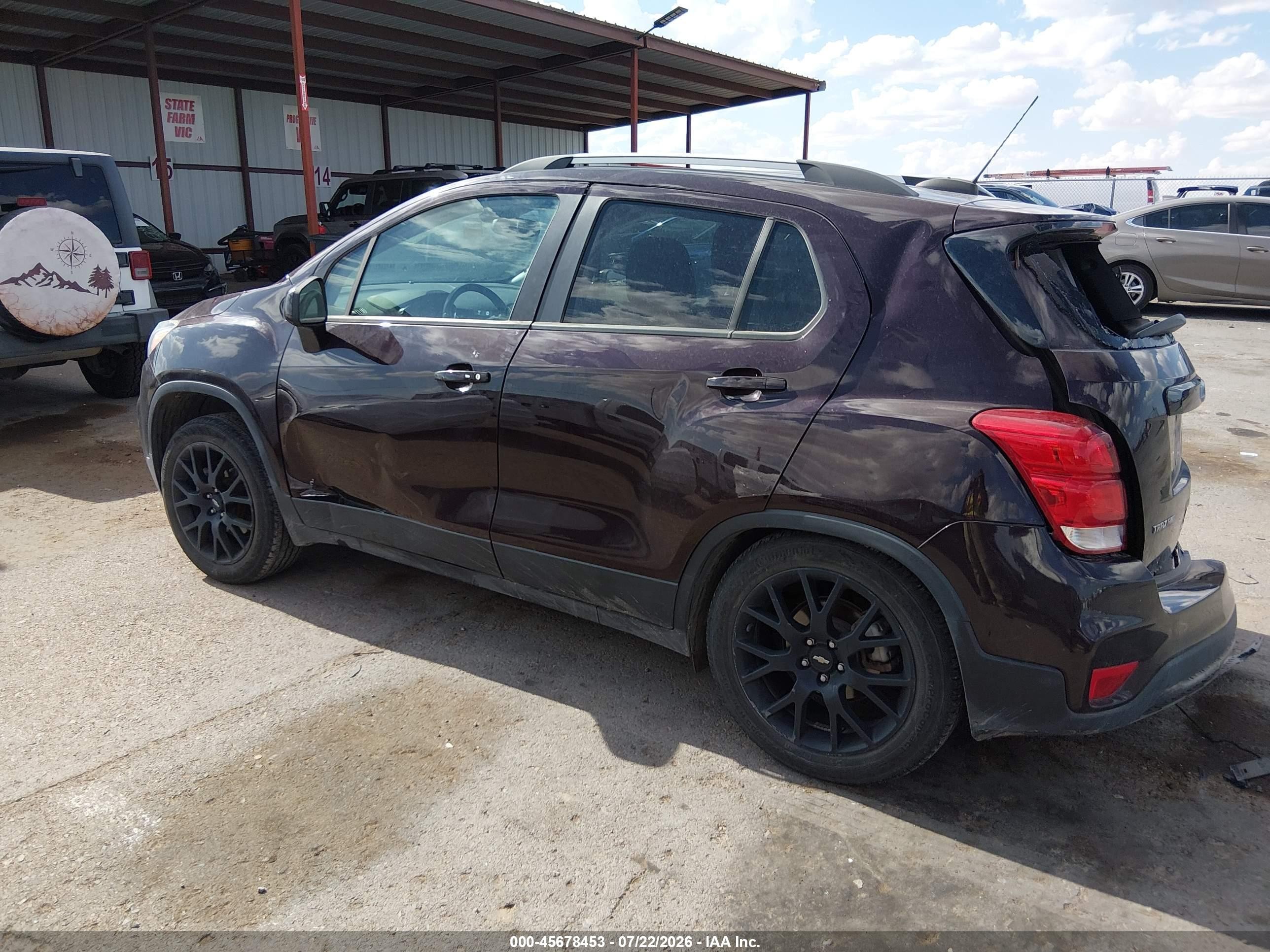 2021 Chevrolet Trax Awd Lt Burgundy vin: KL7CJPSM2MB362678