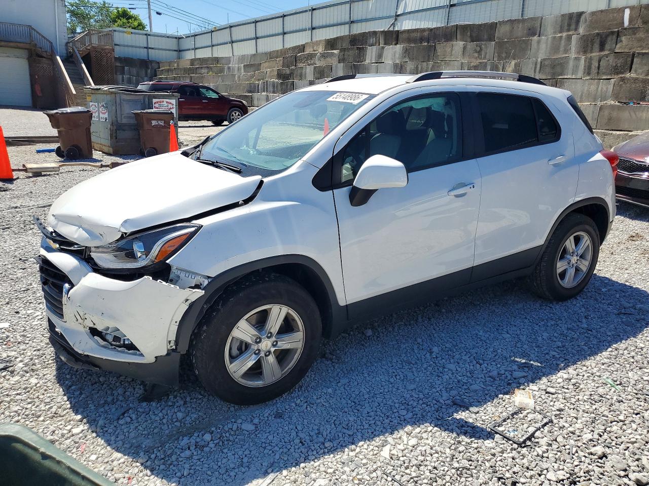2022 Chevrolet Trax 1lt White vin: KL7CJPSM4NB533271