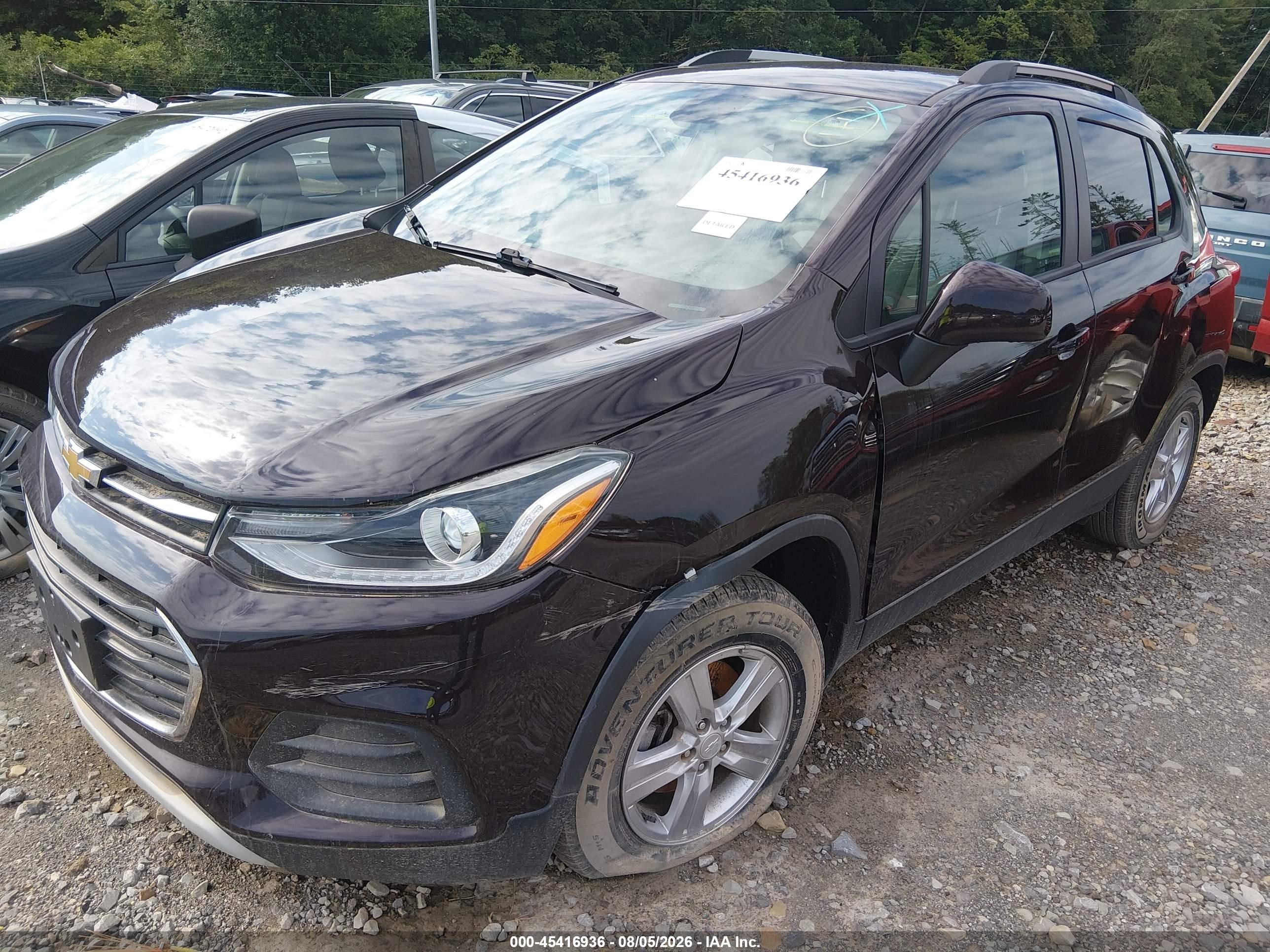 2021 Chevrolet Trax Awd Lt Purple vin: KL7CJPSM9MB371149