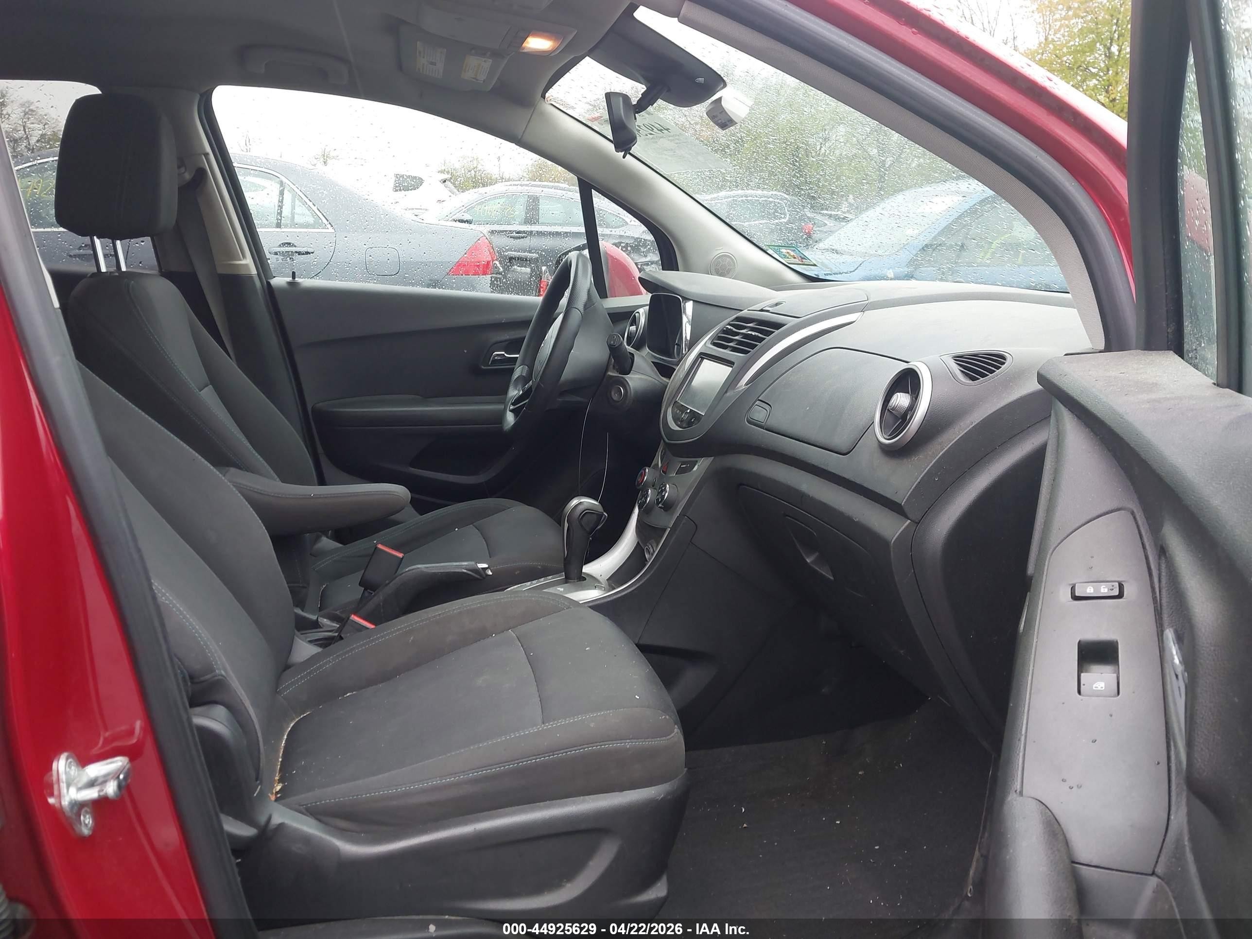 2015 Chevrolet Trax Lt Red vin: KL7CJRSB0FB236543