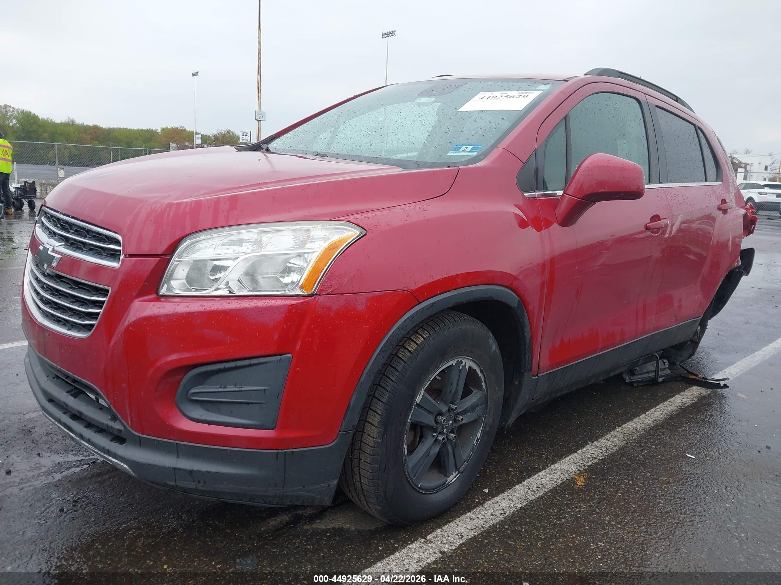 2015 Chevrolet Trax Lt Red vin: KL7CJRSB0FB236543