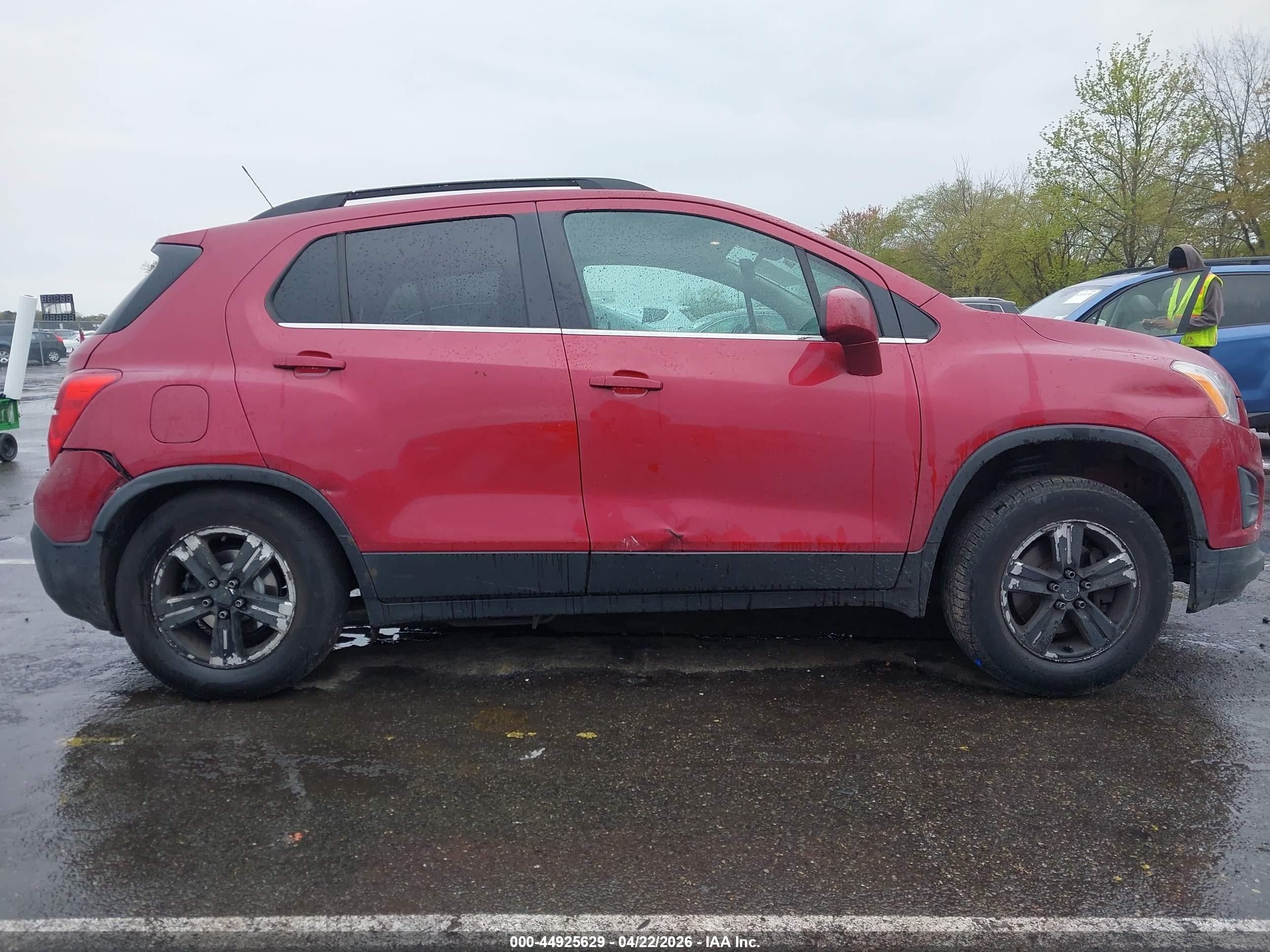 2015 Chevrolet Trax Lt Red vin: KL7CJRSB0FB236543
