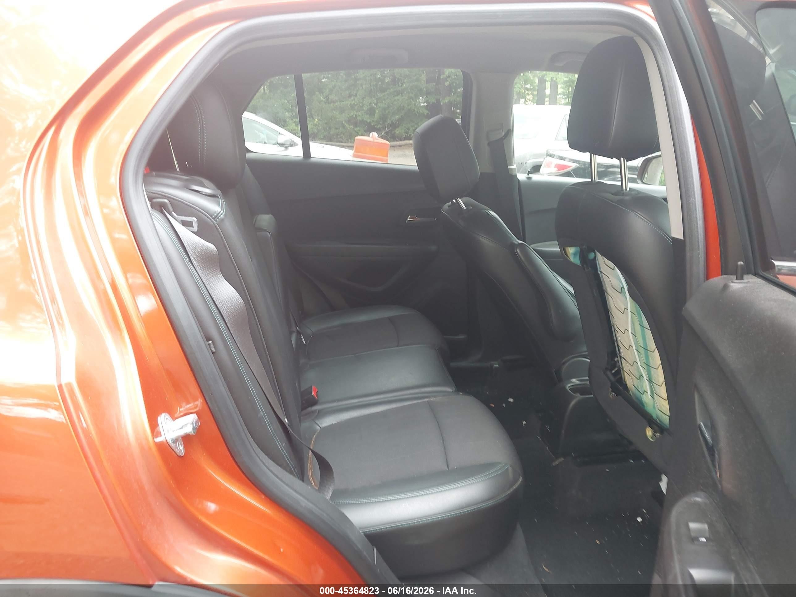 2015 Chevrolet Trax Lt Orange vin: KL7CJRSB0FB249387
