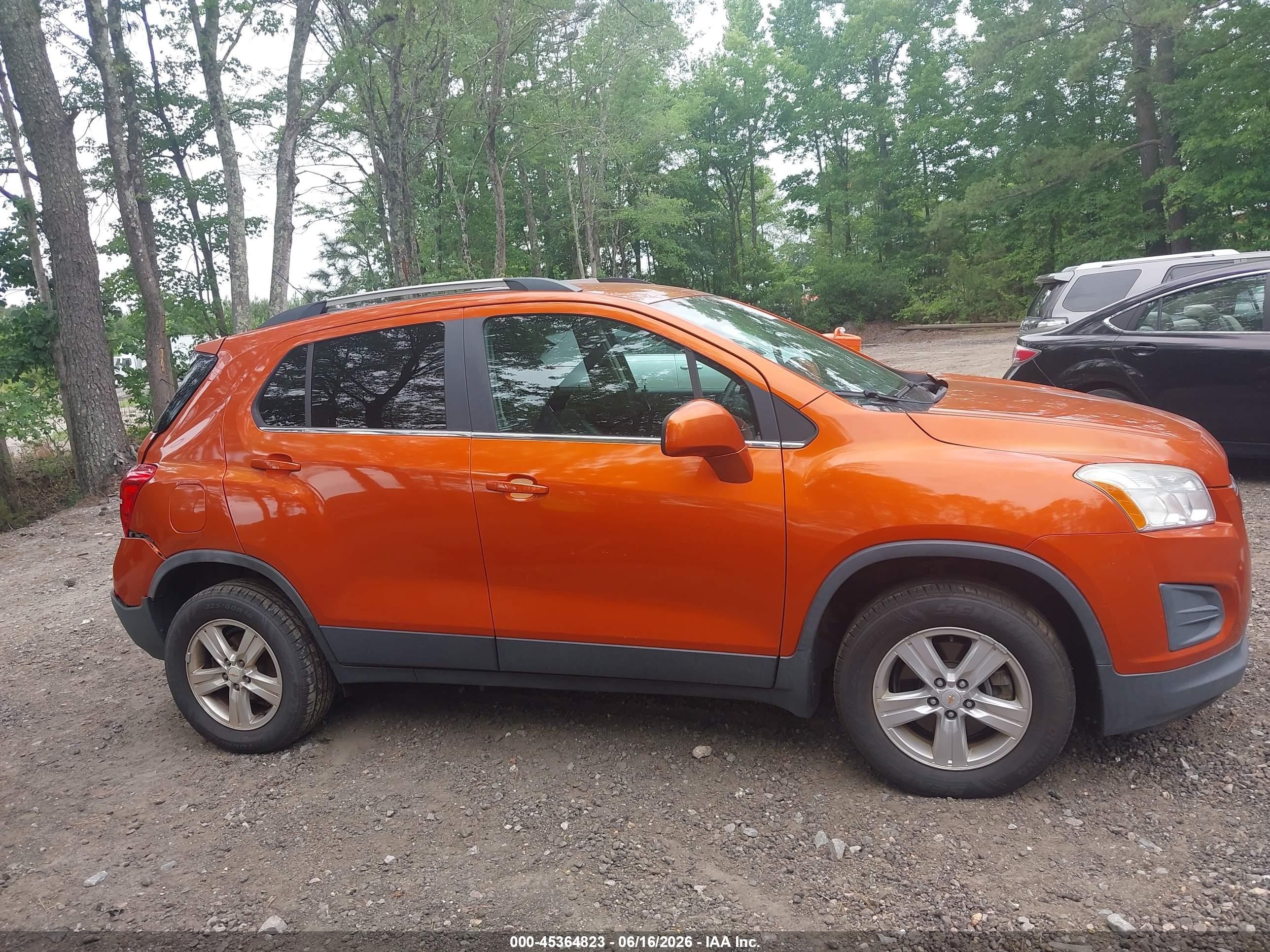 2015 Chevrolet Trax Lt Orange vin: KL7CJRSB0FB249387
