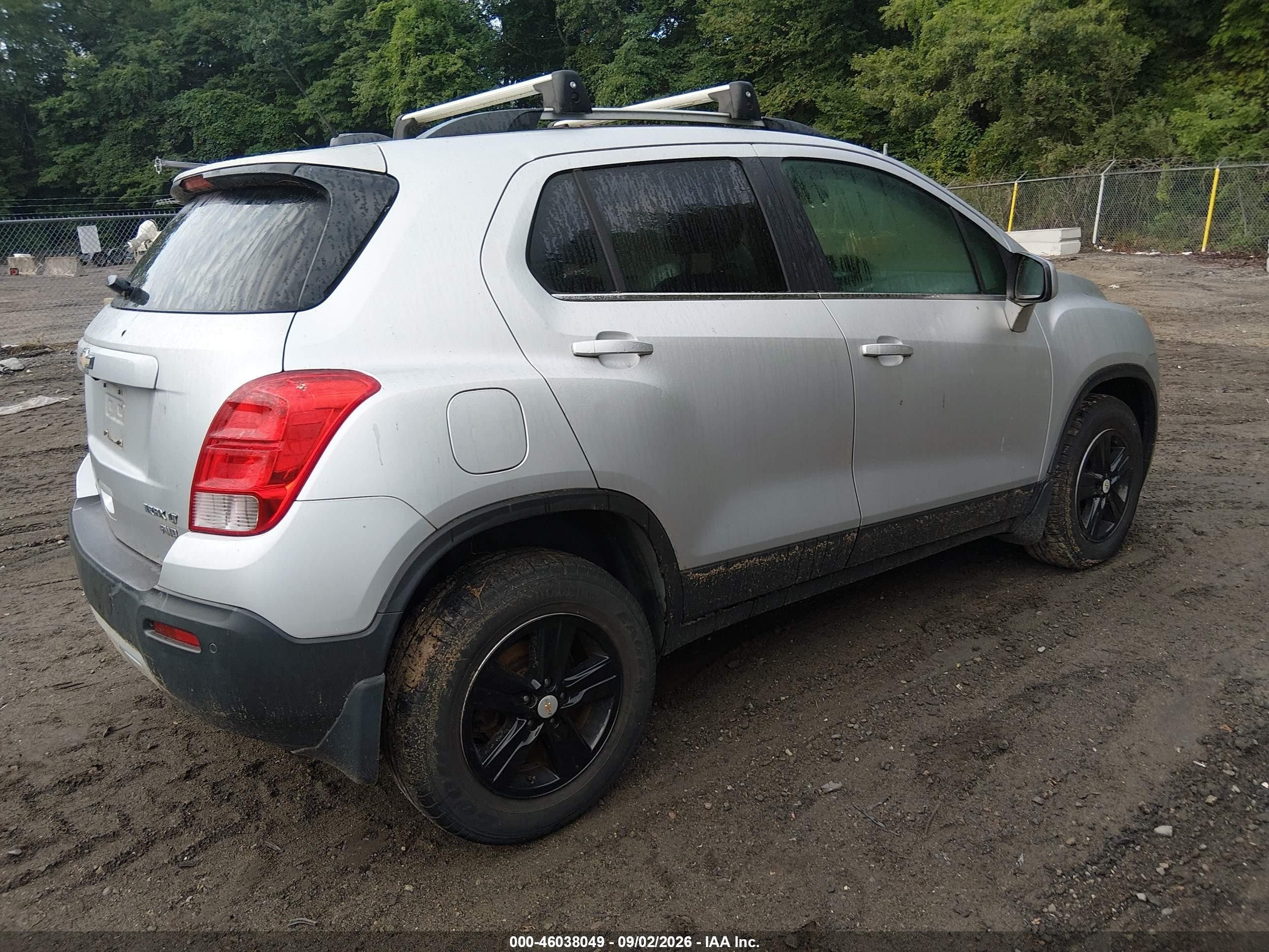 2015 Chevrolet Trax Lt Серебряный vin: KL7CJRSB2FB077511