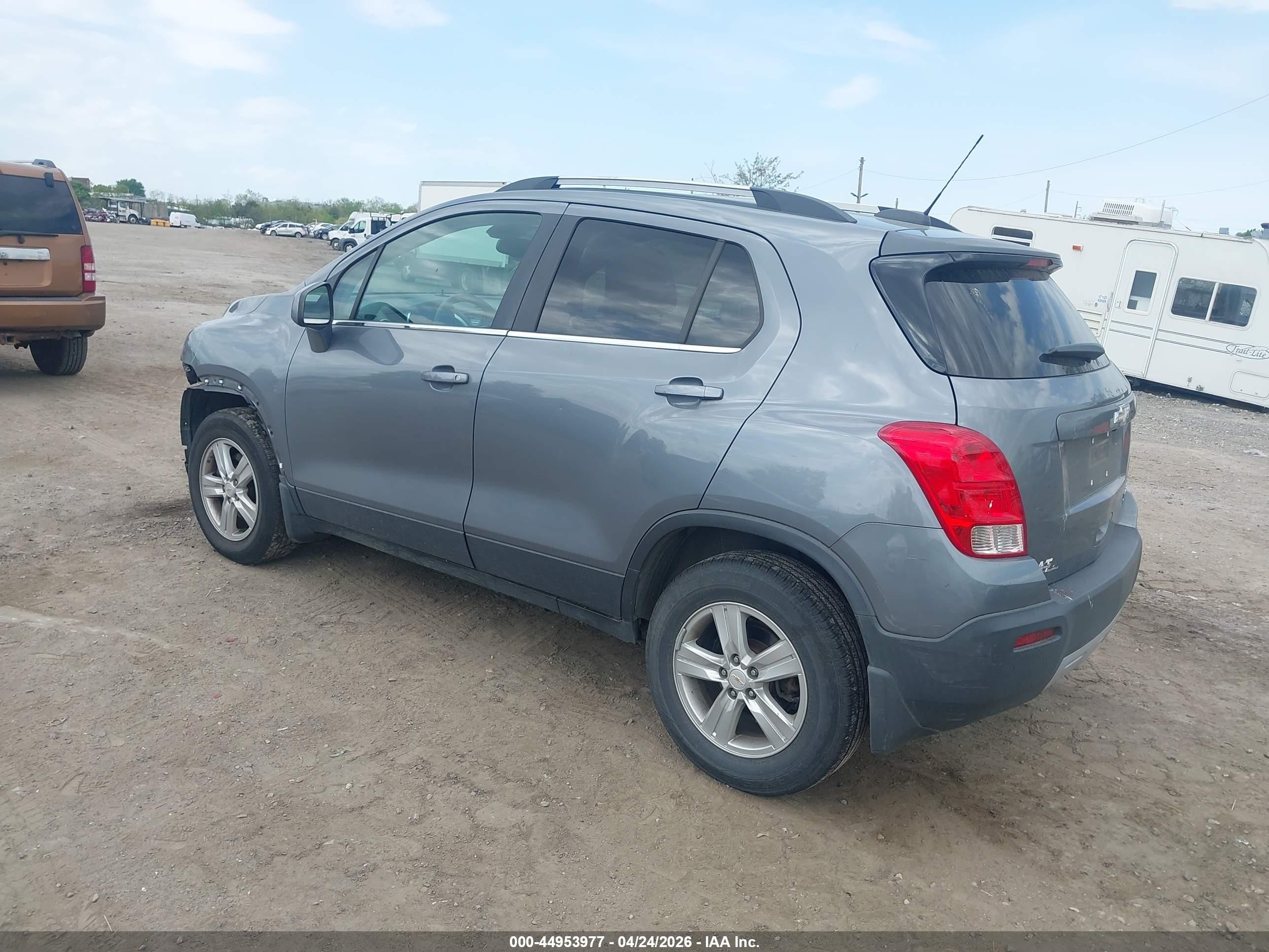 2015 Chevrolet Trax Lt Gray vin: KL7CJRSB2FB160226