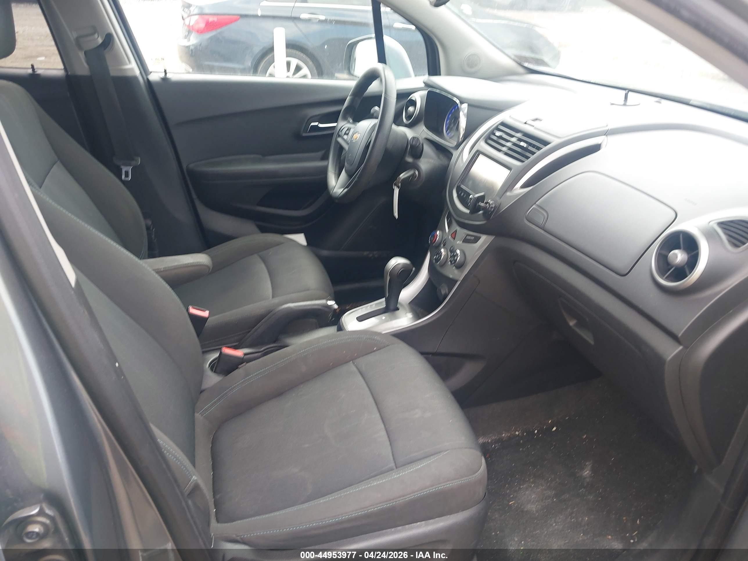 2015 Chevrolet Trax Lt Gray vin: KL7CJRSB2FB160226