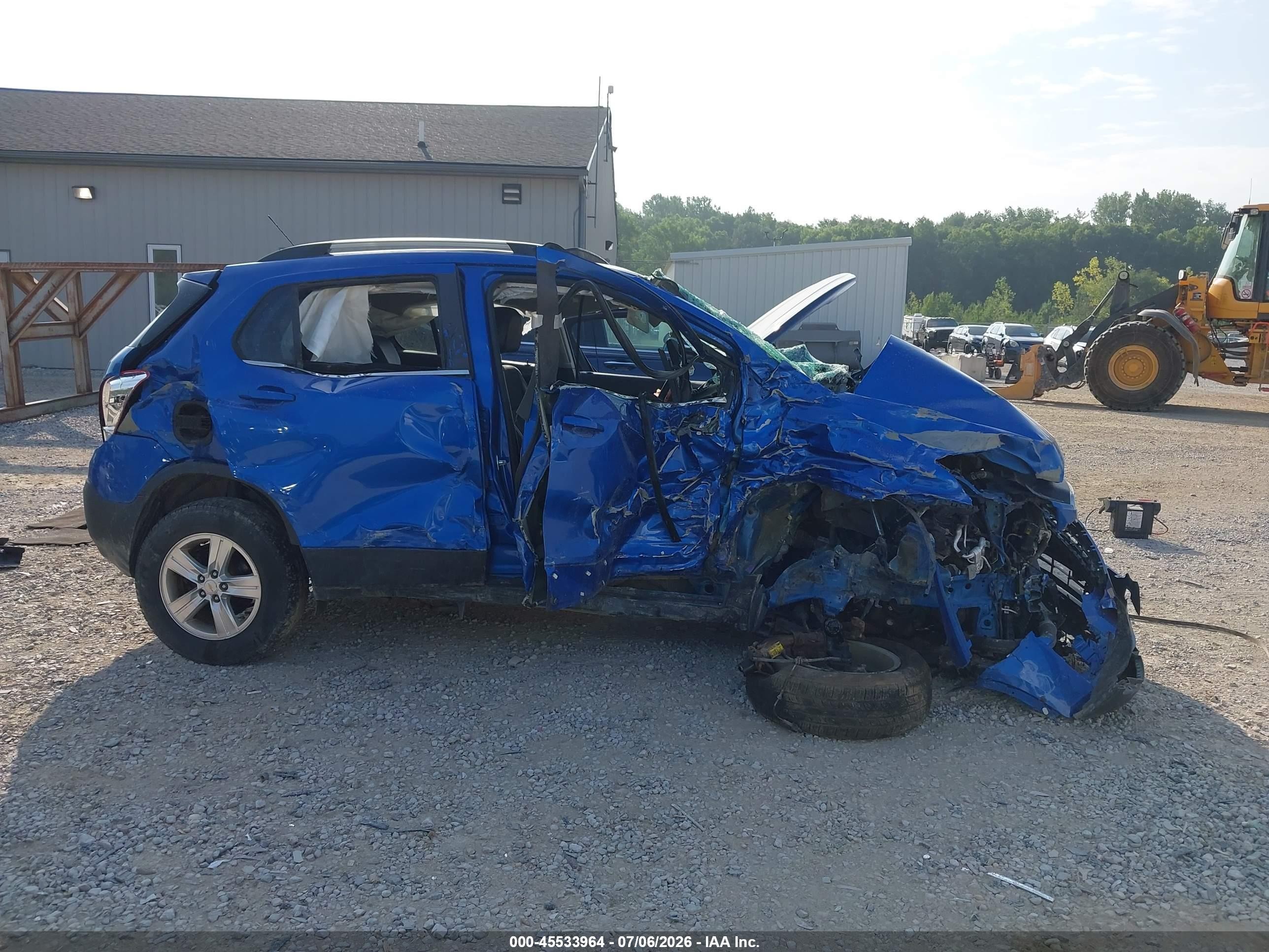 2015 Chevrolet Trax Lt Blue vin: KL7CJRSB3FB224435